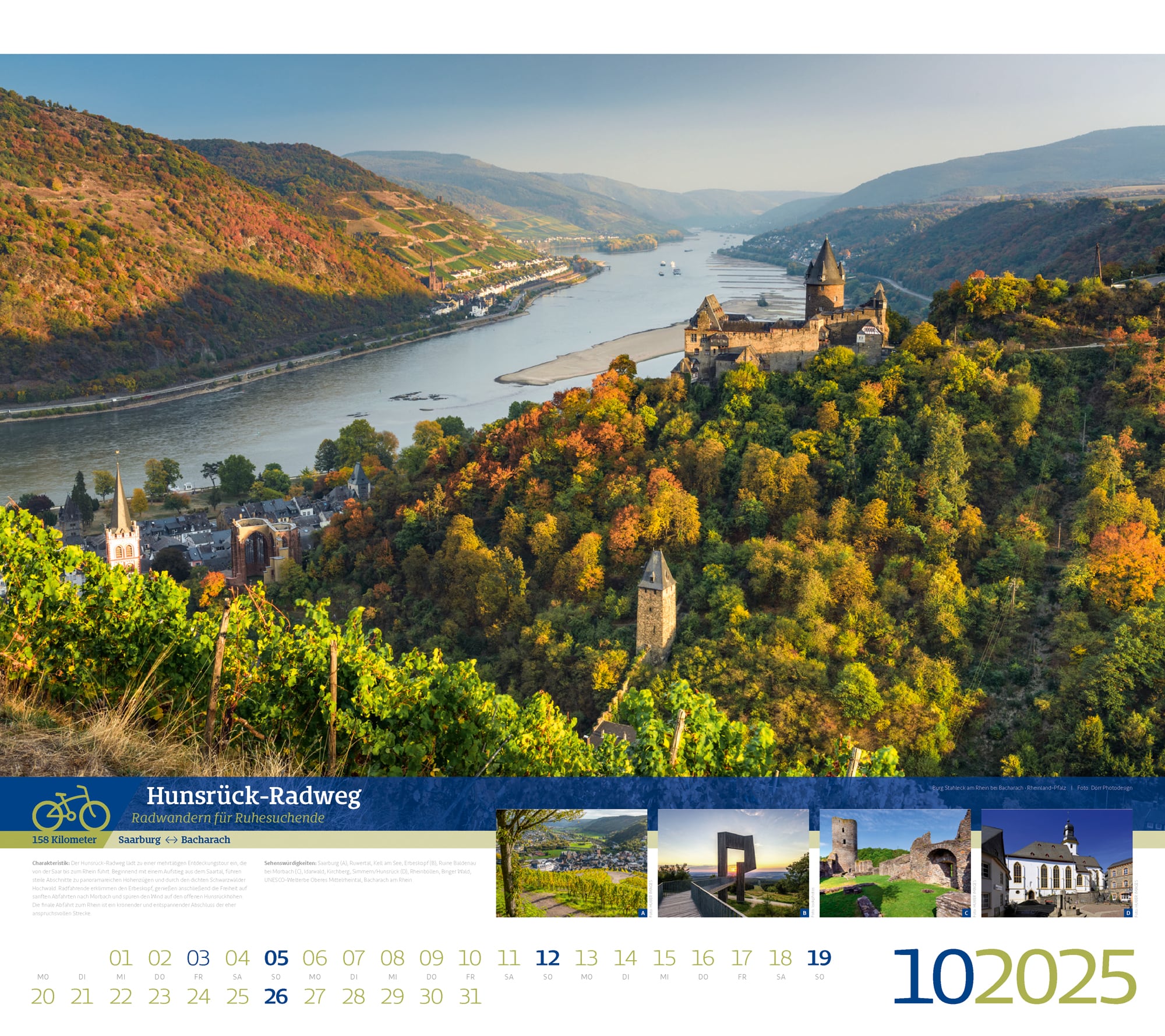 Ackermann Kalender Deutschlands Radfernwege 2025 - Innenansicht 10