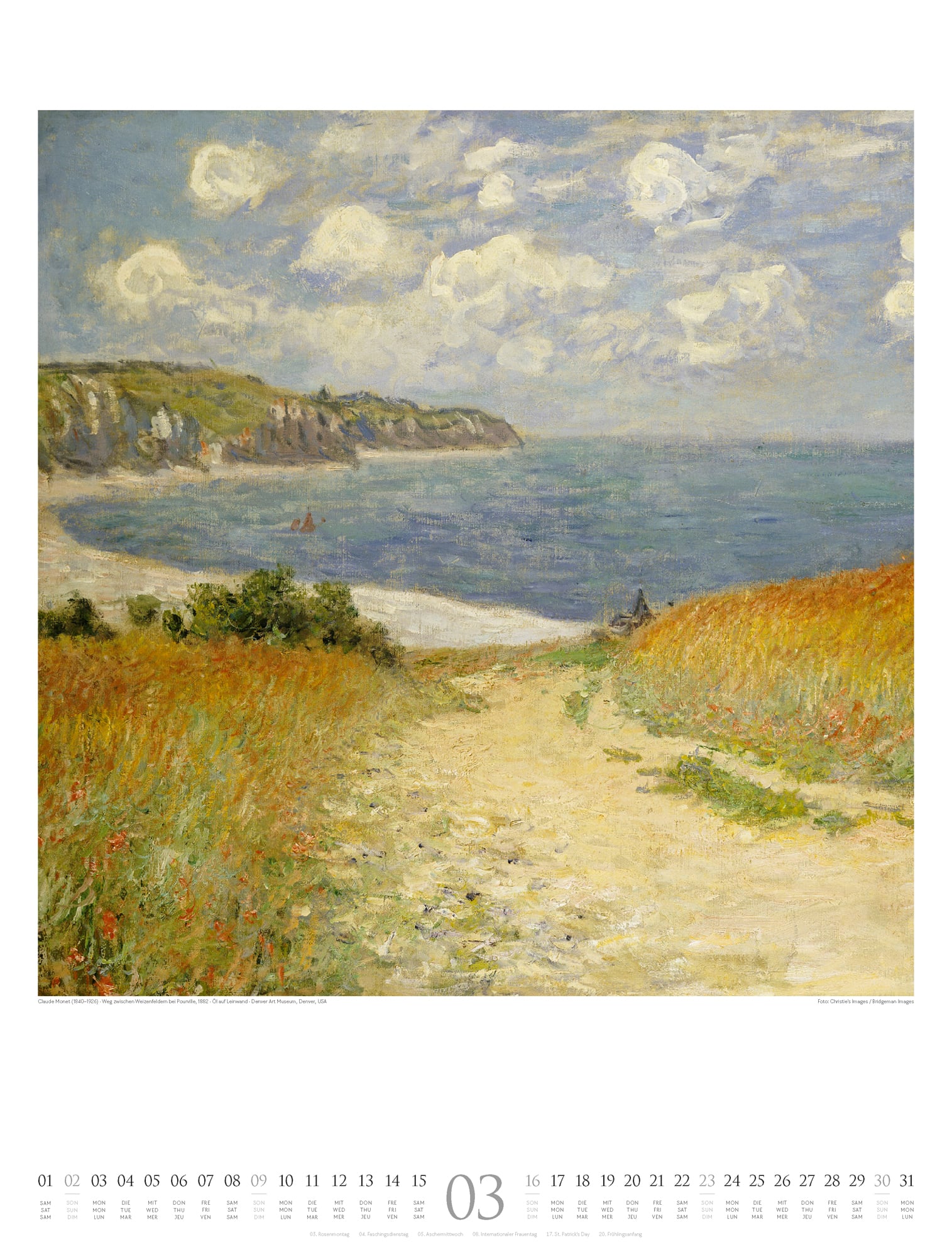 Ackermann Kalender Claude Monet 2025 - Innenansicht 03