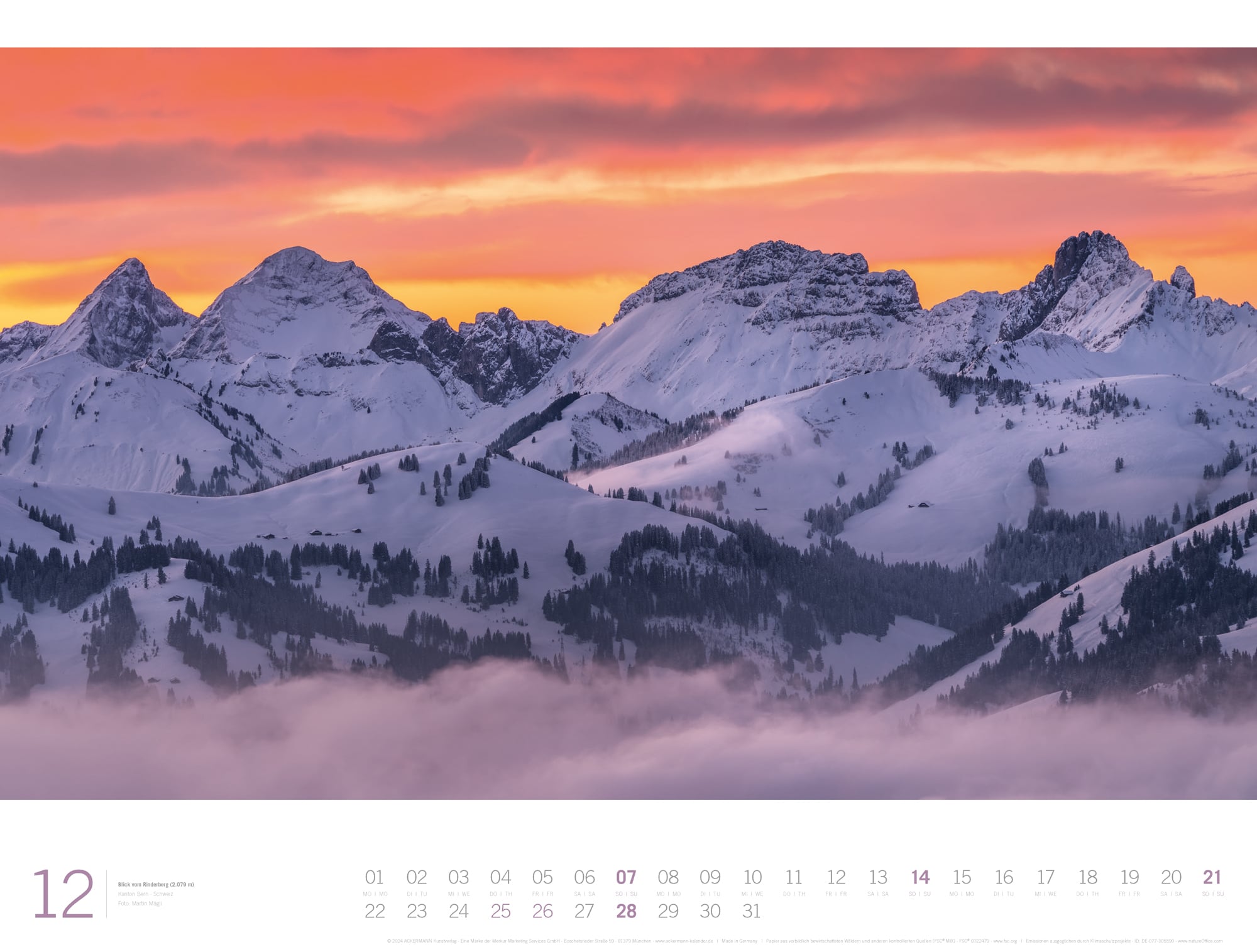 Ackermann Calendar Alps - Gallery 2025 - Inside View 12
