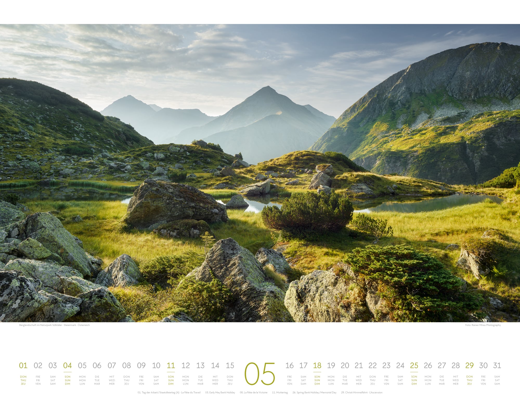 Ackermann Kalender Naturparadies Alpen 2025 - Innenansicht 05