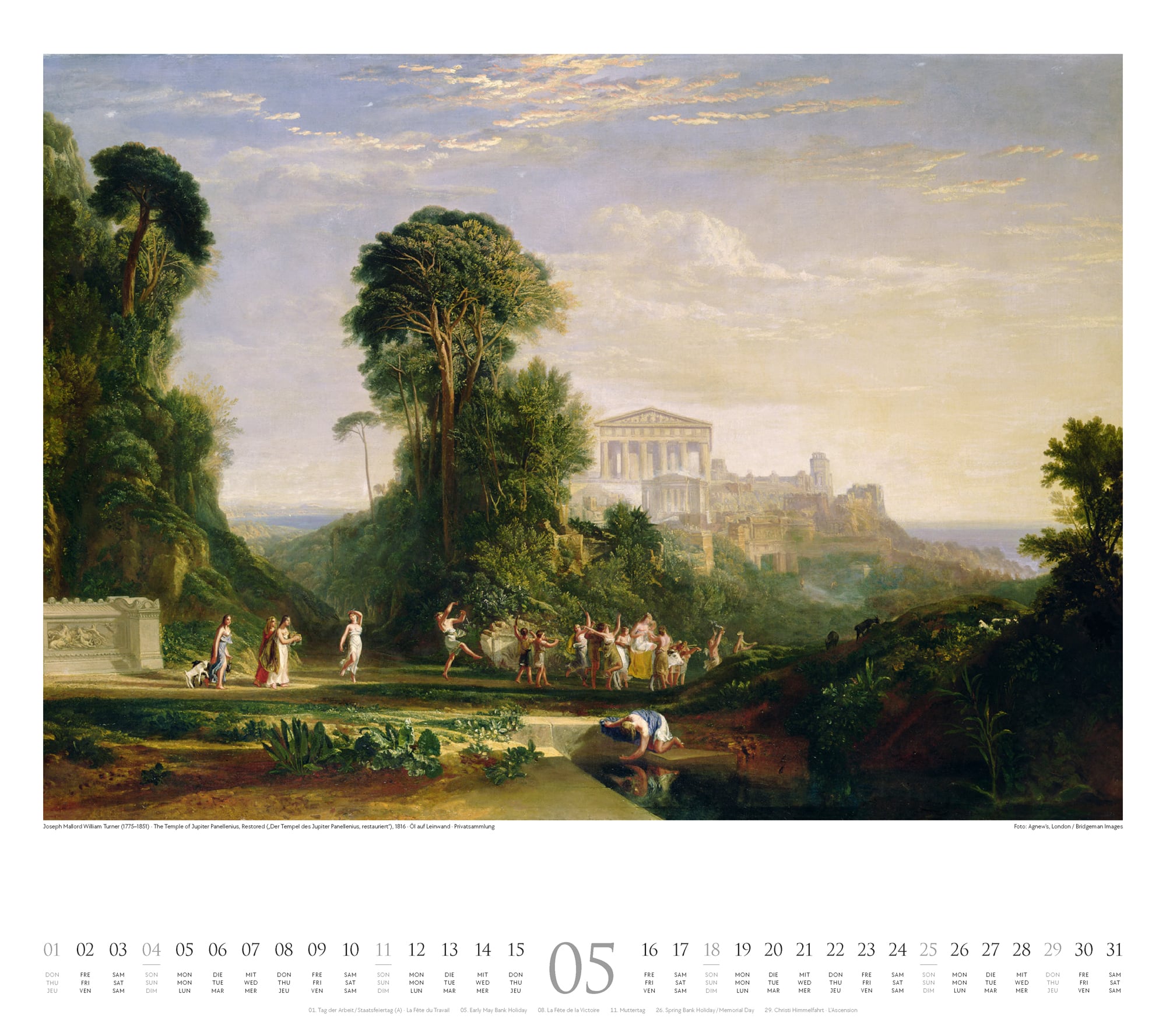Ackermann Calendar William Turner 2025 - Inside View 05