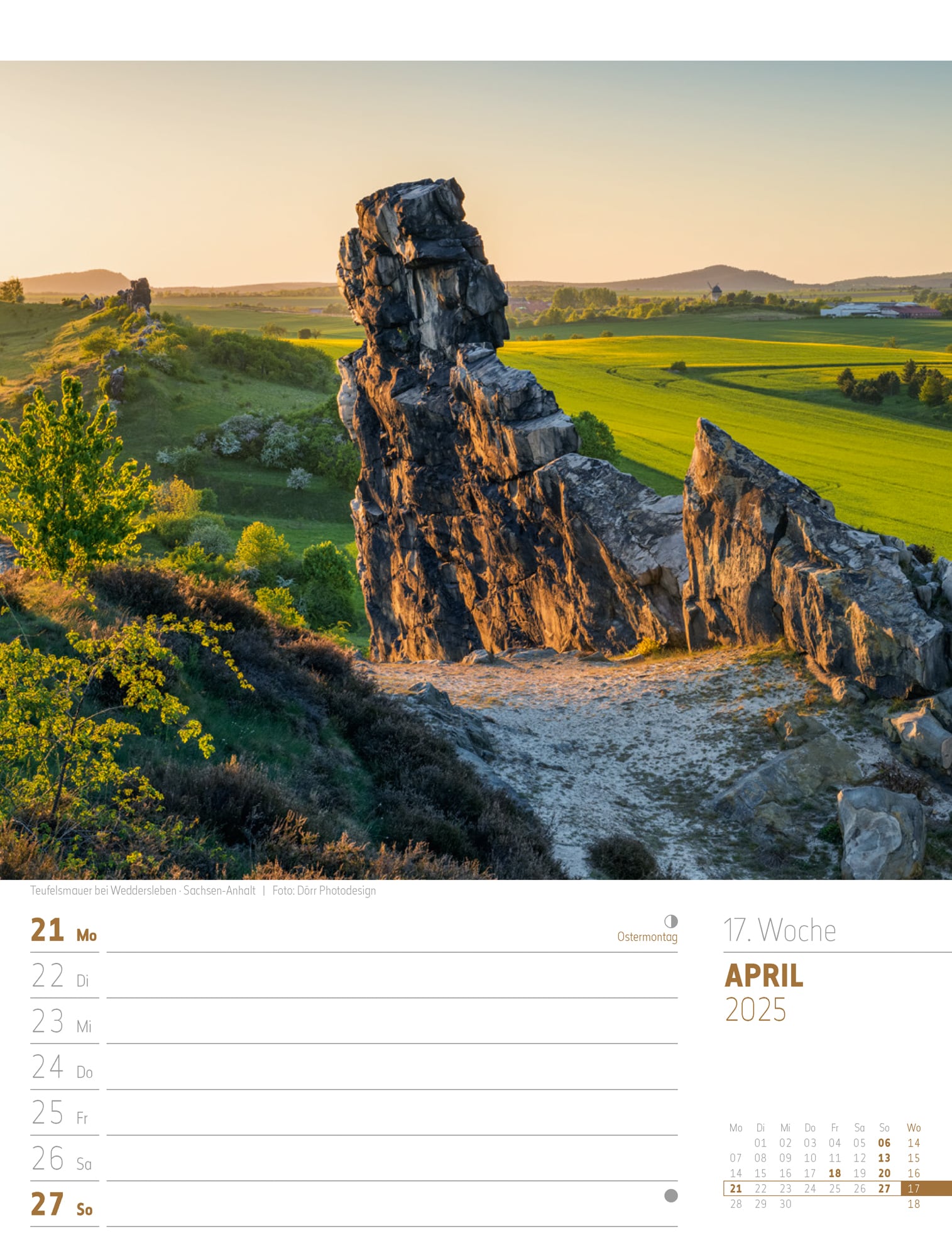 Ackermann Calendar Discover Germany 2025 - Weekly Planner - Inside View 20