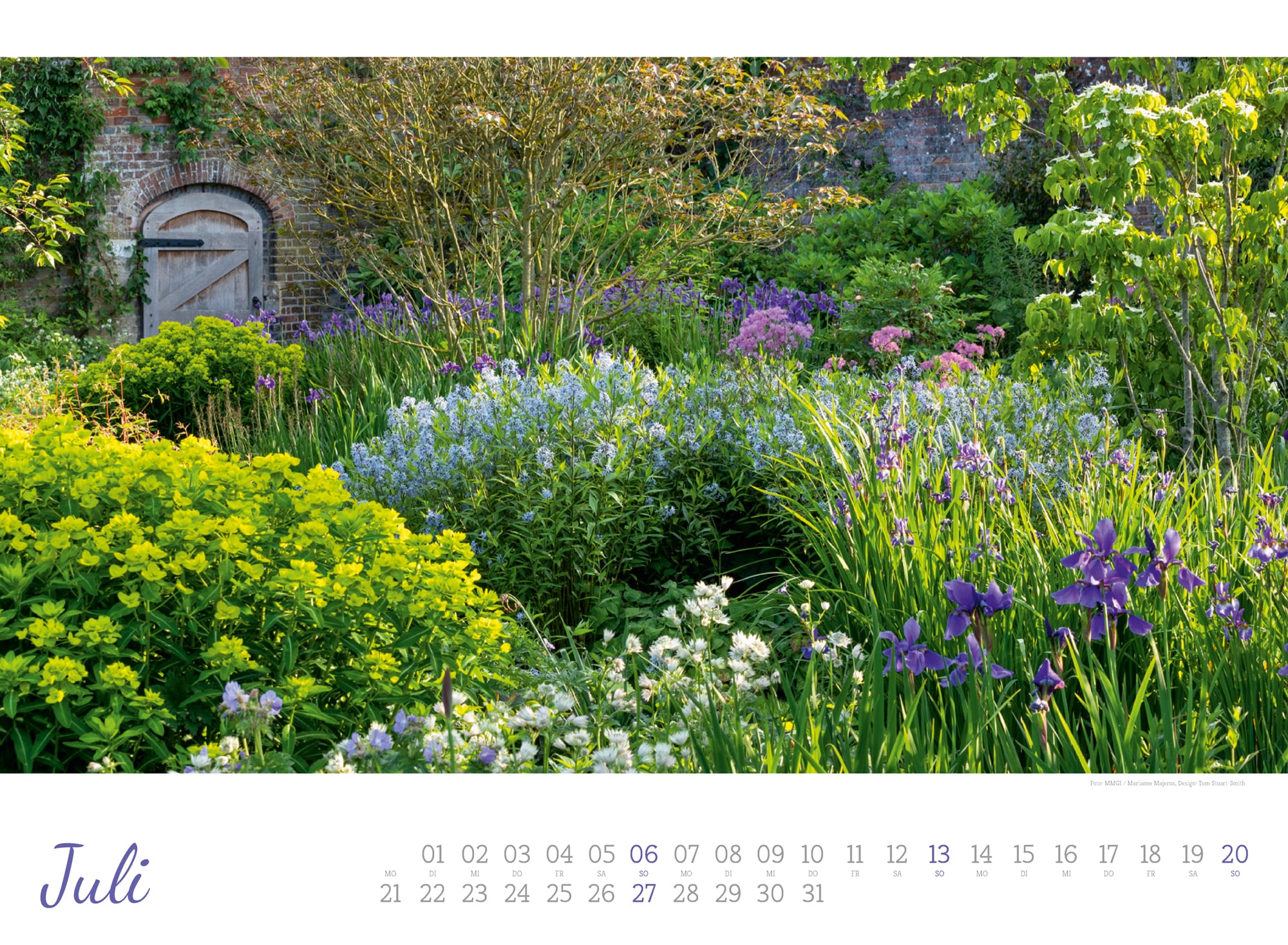 Ackermann Calendar Cottage Gardens 2025 - Inside View 07