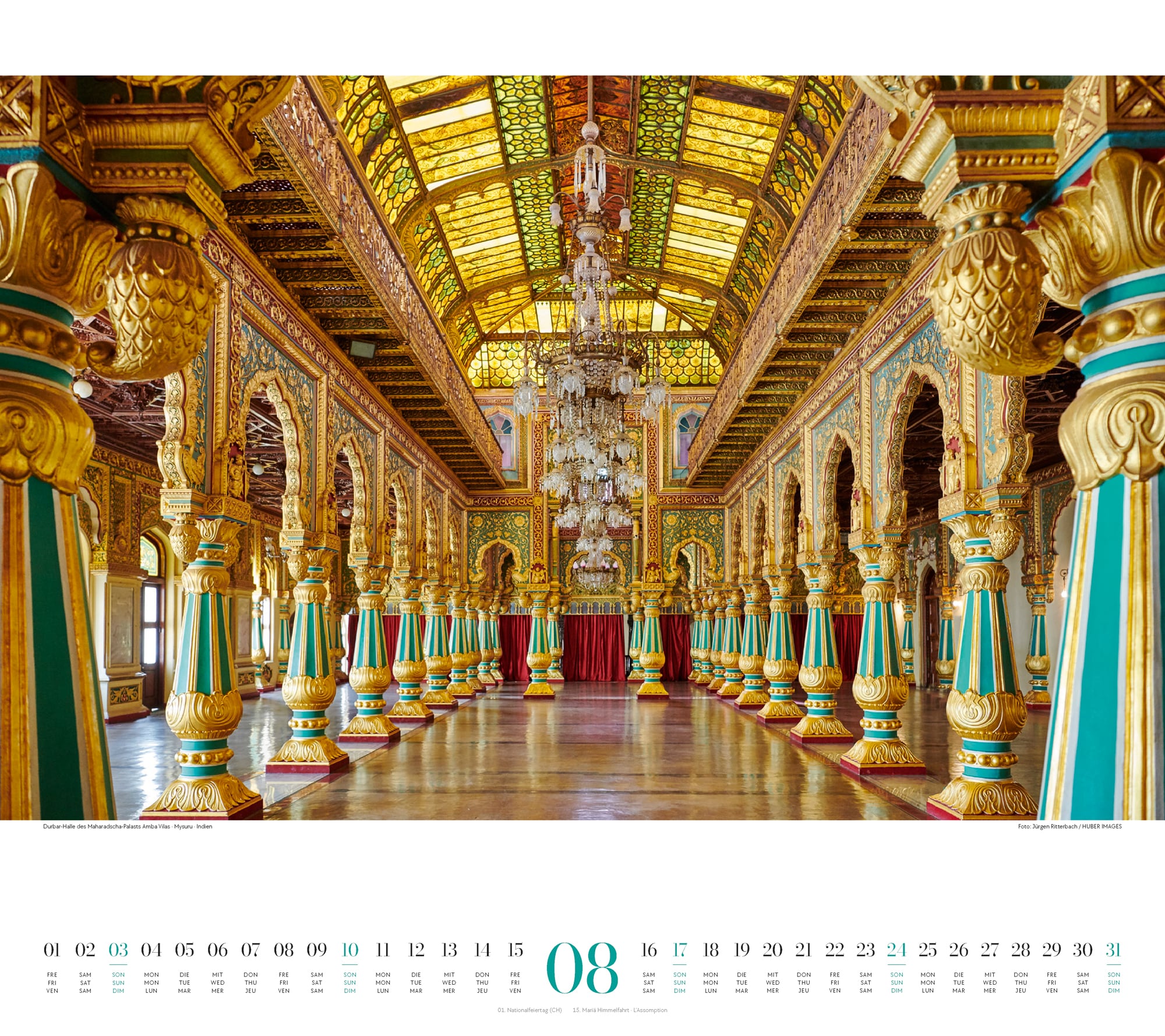 Ackermann Calendar Royal Palaces 2025 - Inside View 08