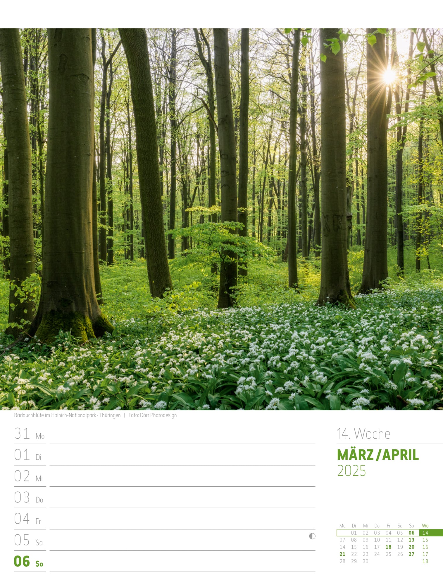 Ackermann Calendar Discover Germany 2025 - Weekly Planner - Inside View 17