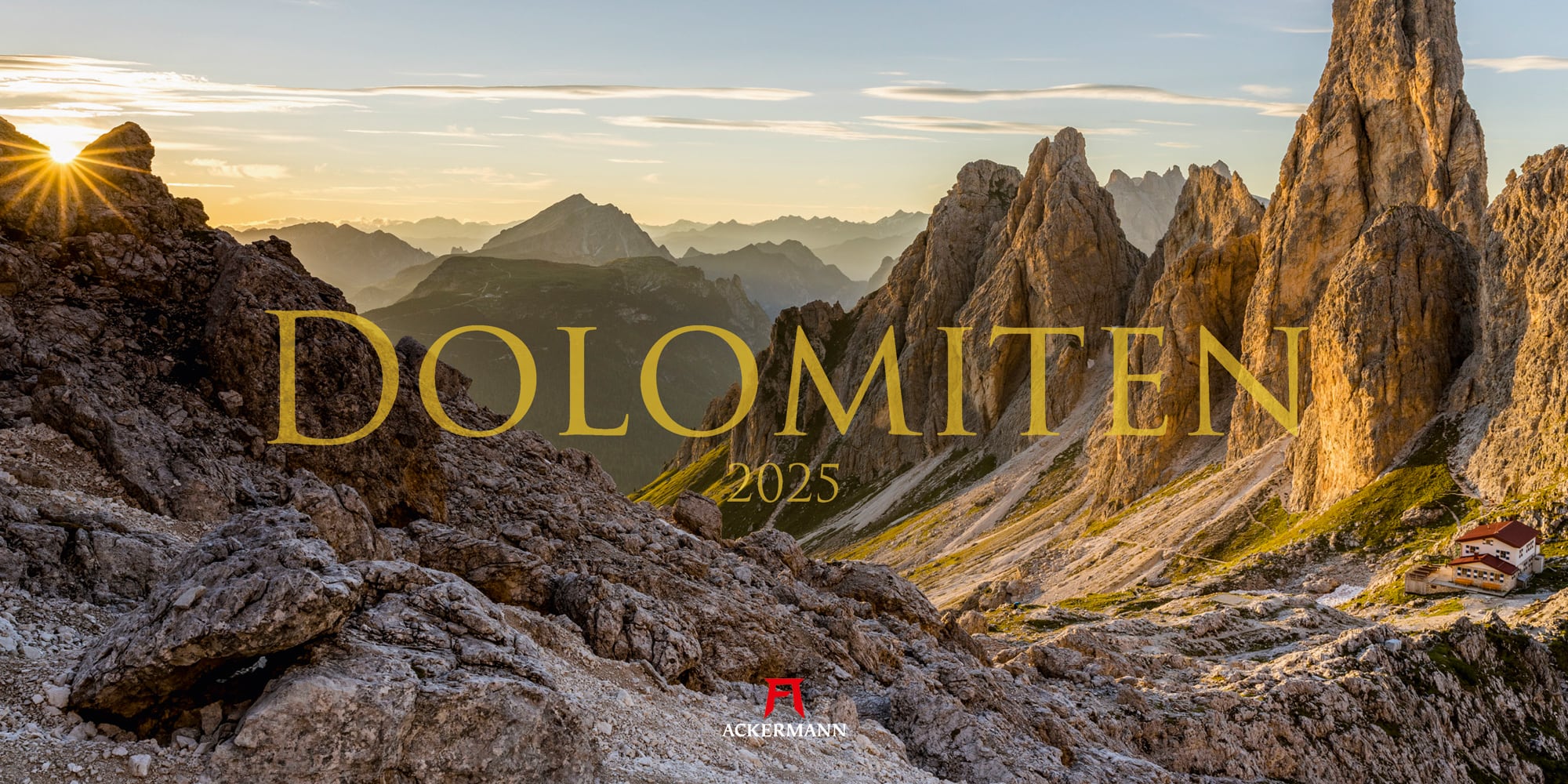 Ackermann Calendar Dolomites 2025 - Cover Page