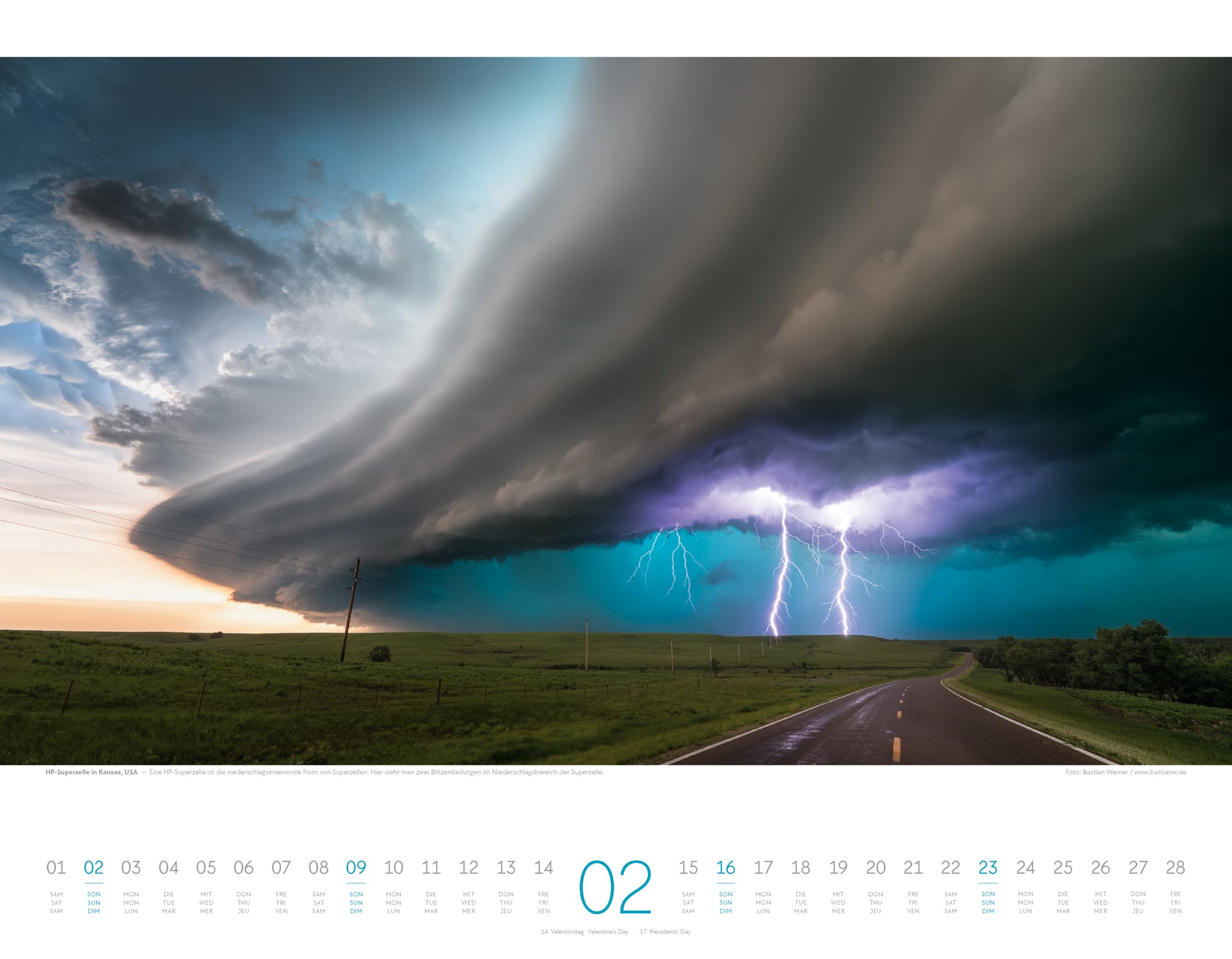 Ackermann Calendar Forces of Nature 2025 - Inside View 02