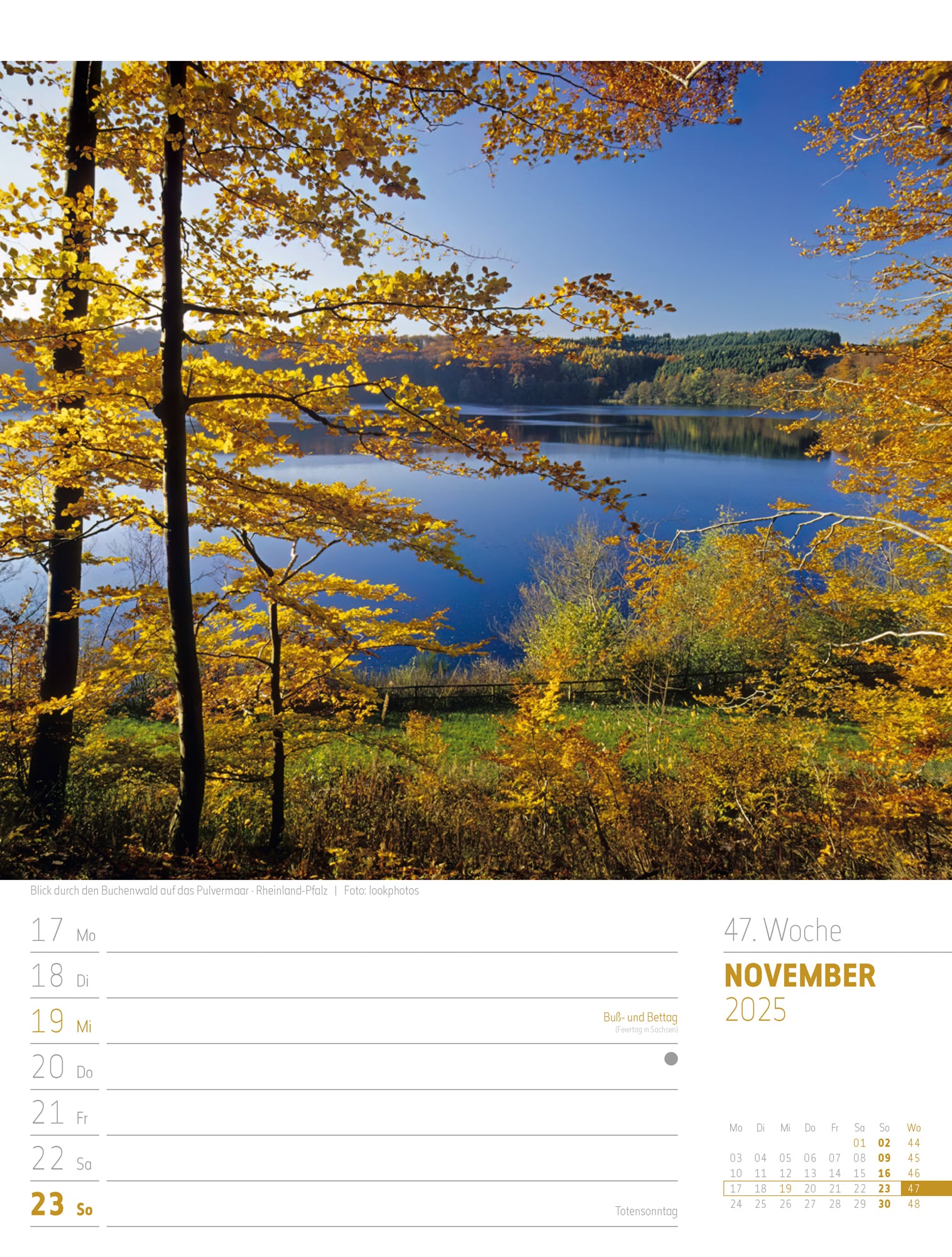 Ackermann Calendar Discover Germany 2025 - Weekly Planner - Inside View 50