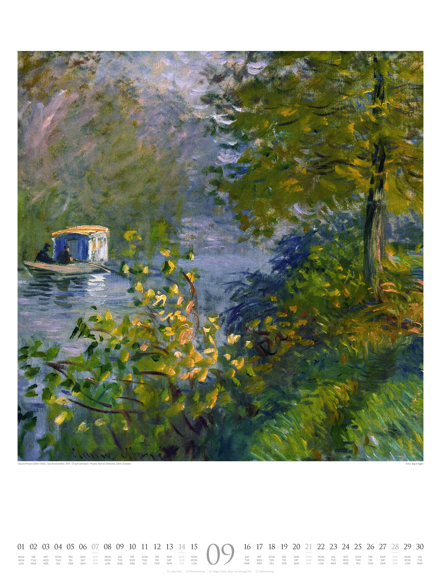 Ackermann Calendar Claude Monet 2025 - Inside View 09