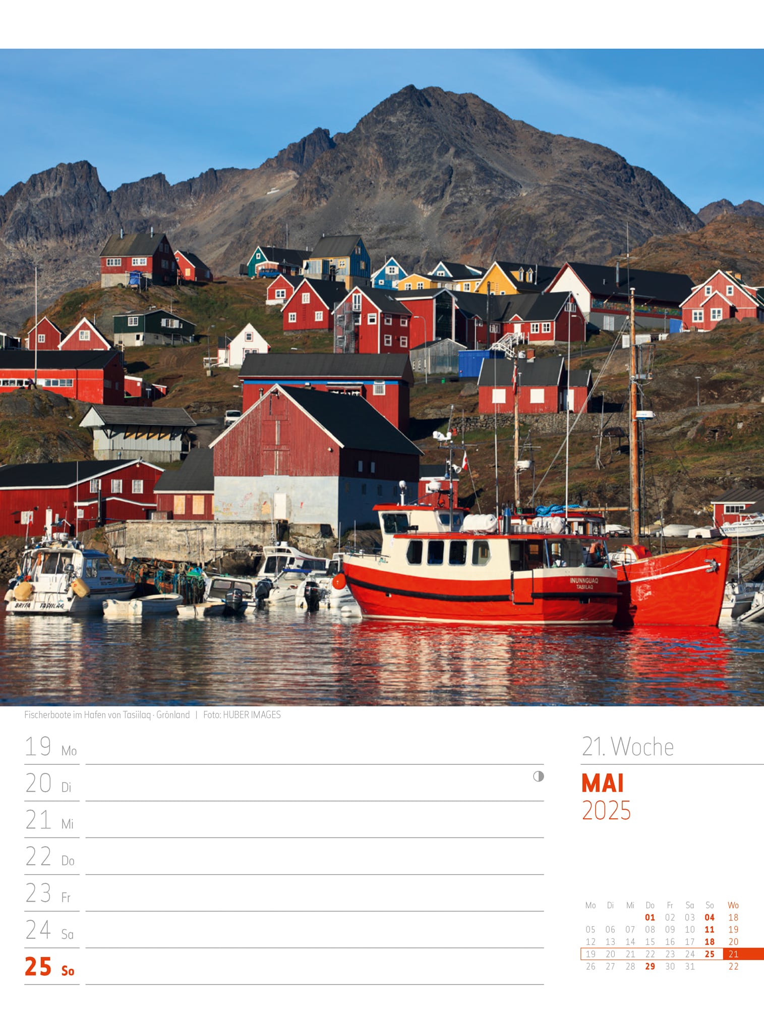 Ackermann Calendar Scandinavia 2025 - Weekly Planner - Inside View 24