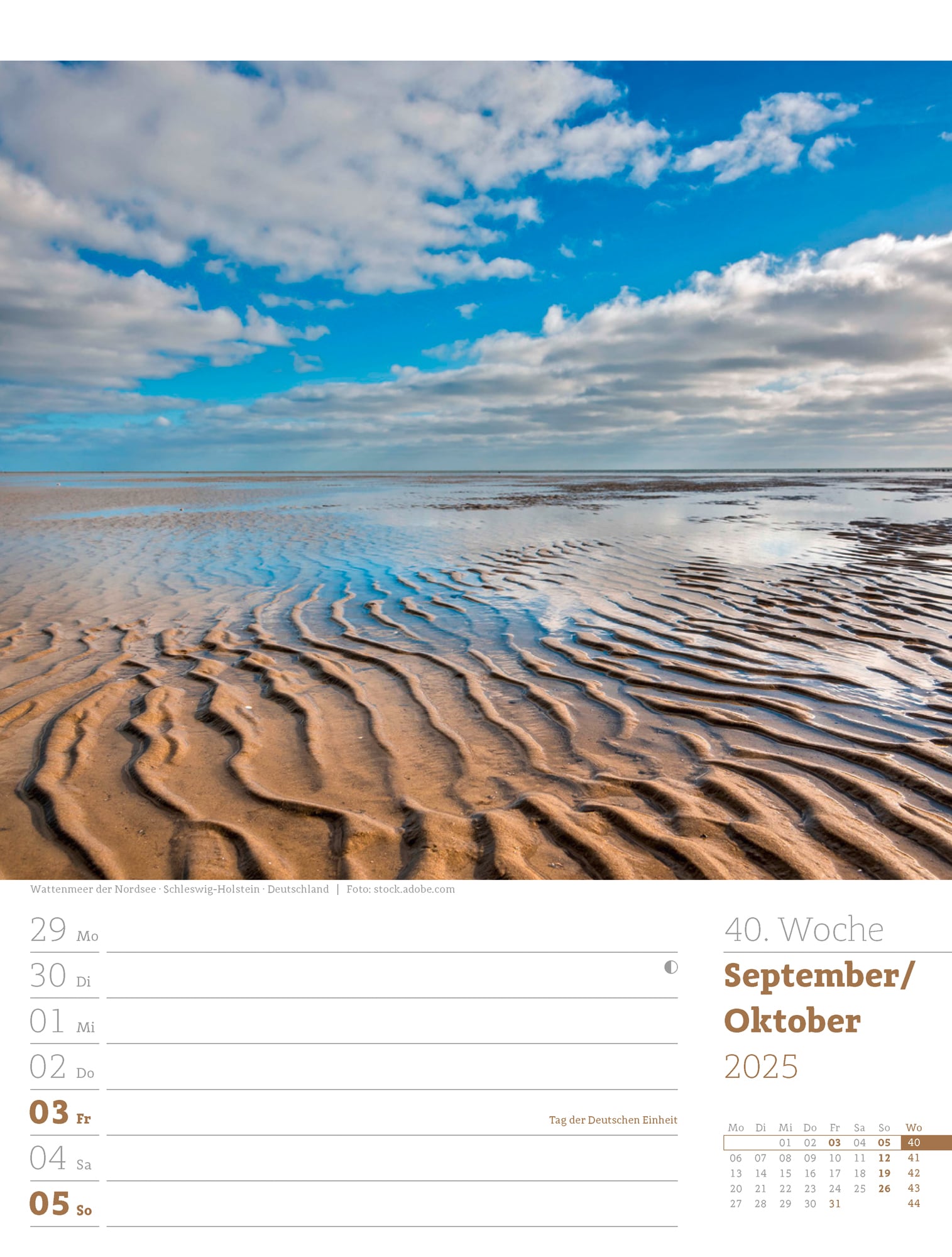 Ackermann Kalender Am Meer - Wochenplaner 2025 - Innenansicht 43