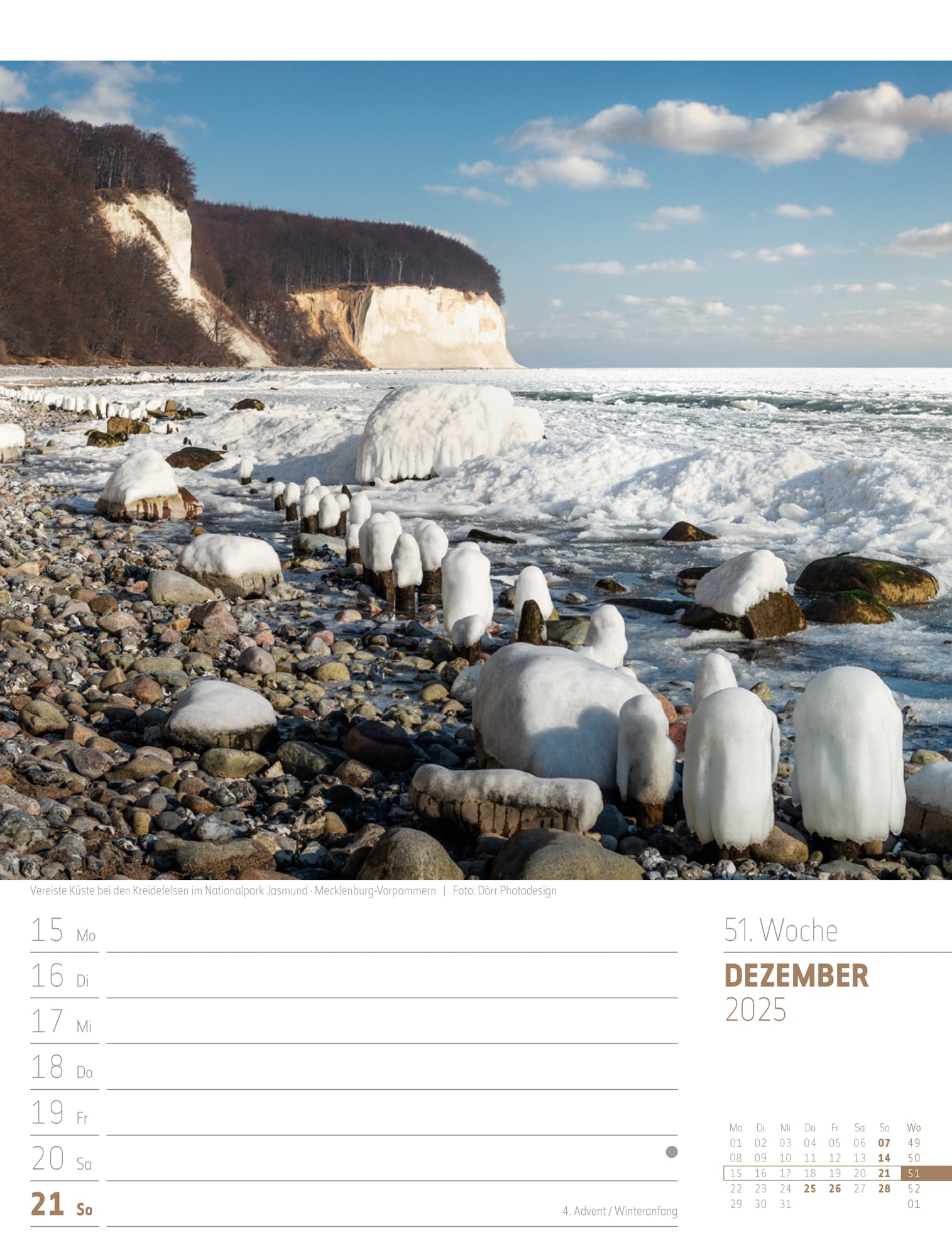 Ackermann Calendar Discover Germany 2025 - Weekly Planner - Inside View 54