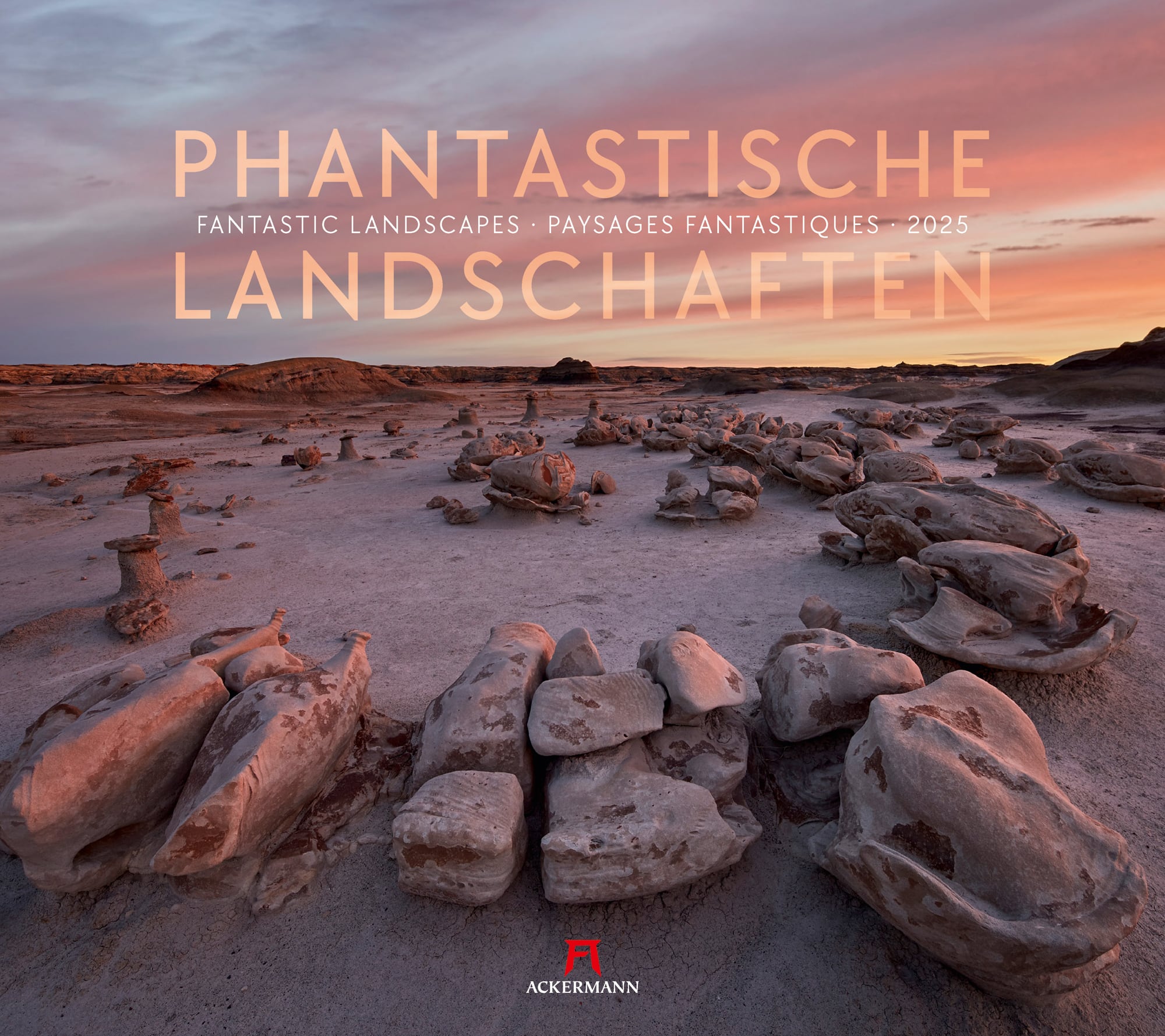 Ackermann Kalender Phantastische Landschaften 2025 - Titelblatt