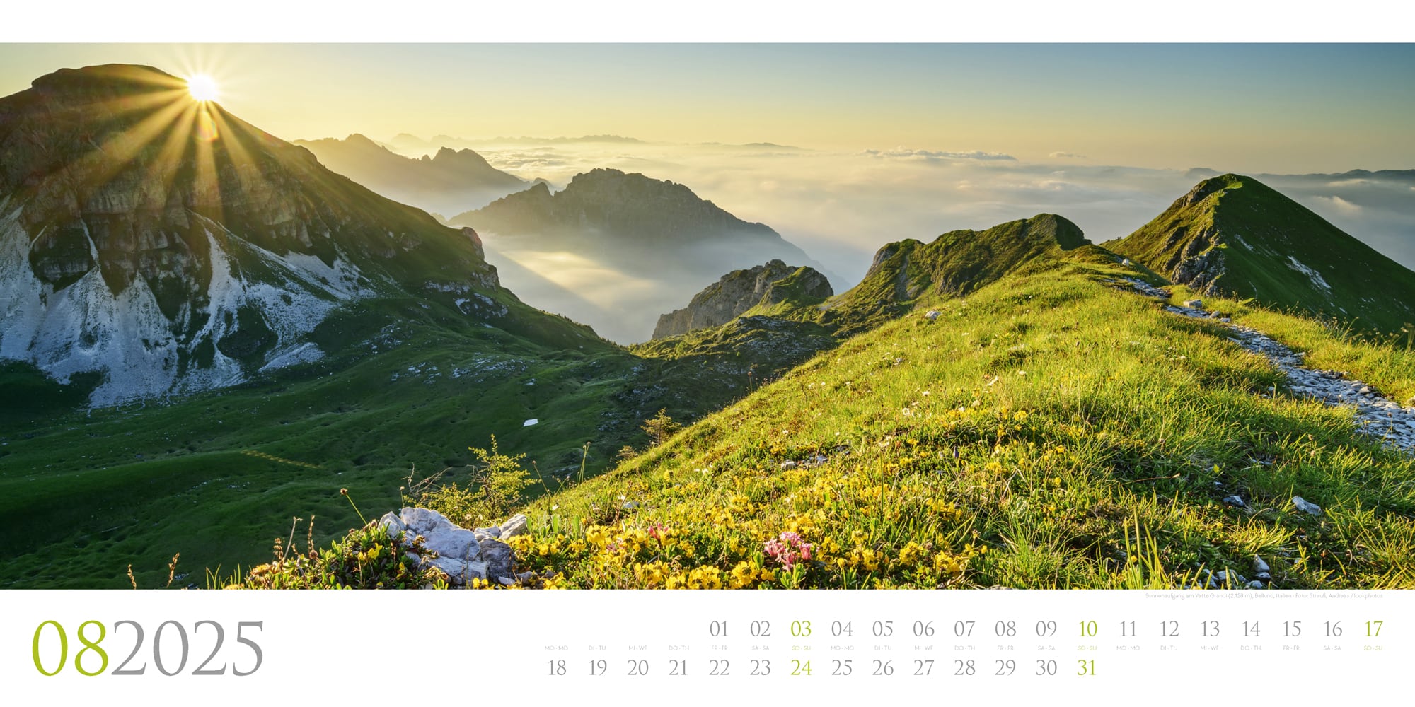 Ackermann Calendar Dolomites 2025 - Inside View 08