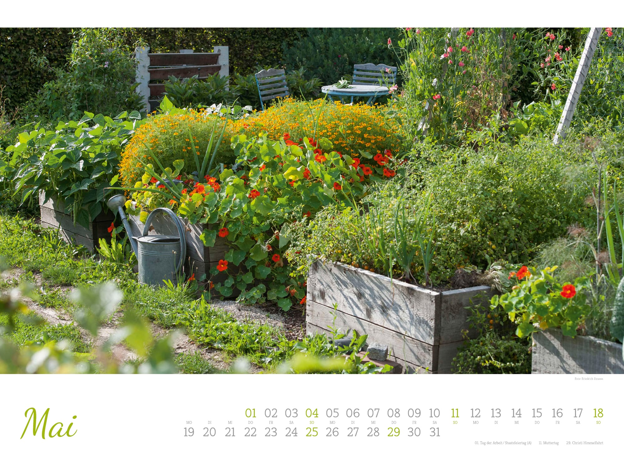 Ackermann Calendar Cottage Gardens 2025 - Inside View 05
