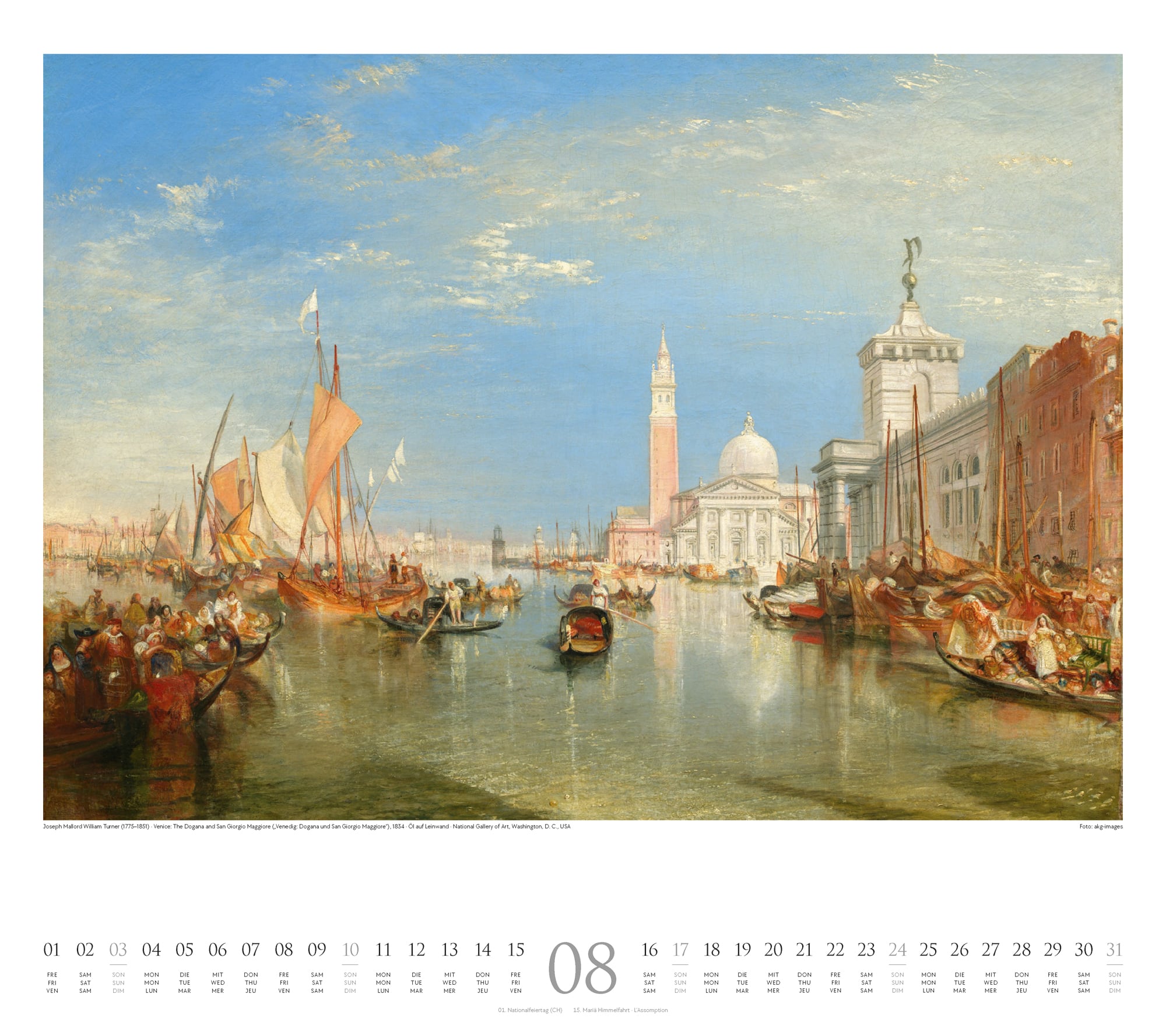 Ackermann Calendar William Turner 2025 - Inside View 08
