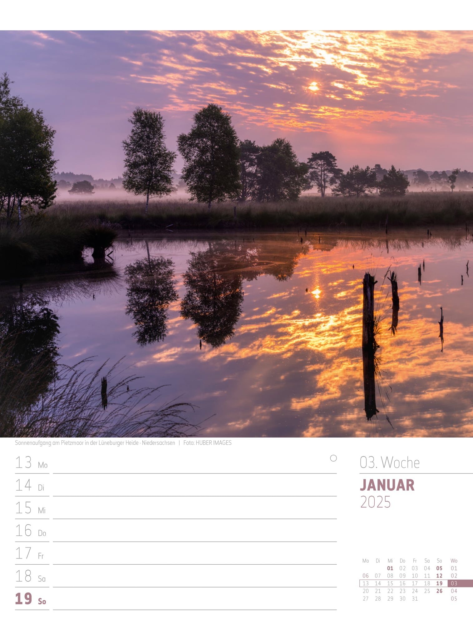 Ackermann Calendar Discover Germany 2025 - Weekly Planner - Inside View 05