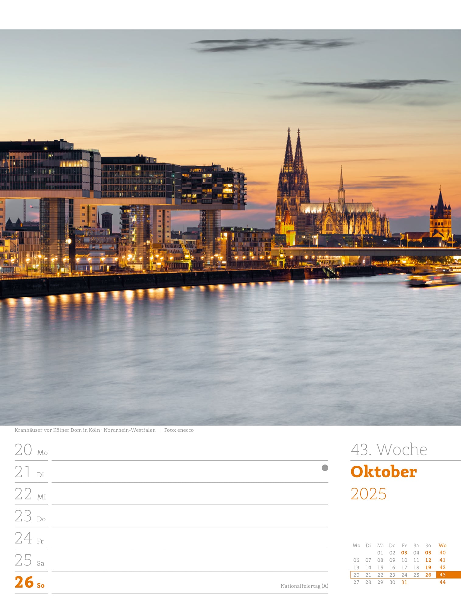 Ackermann Kalender Deutschland - Wochenplaner 2025 - Innenansicht 46