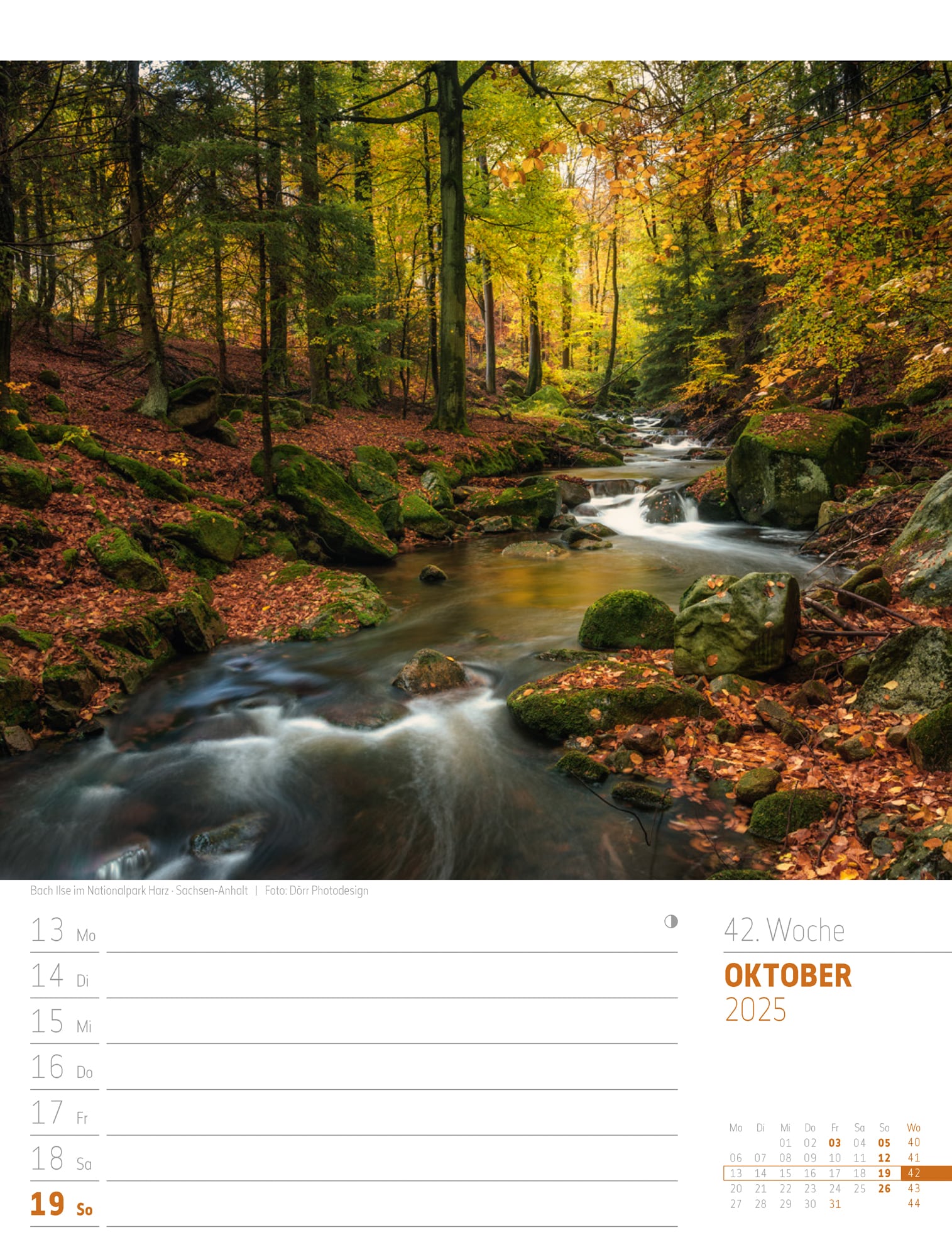Ackermann Calendar Discover Germany 2025 - Weekly Planner - Inside View 45