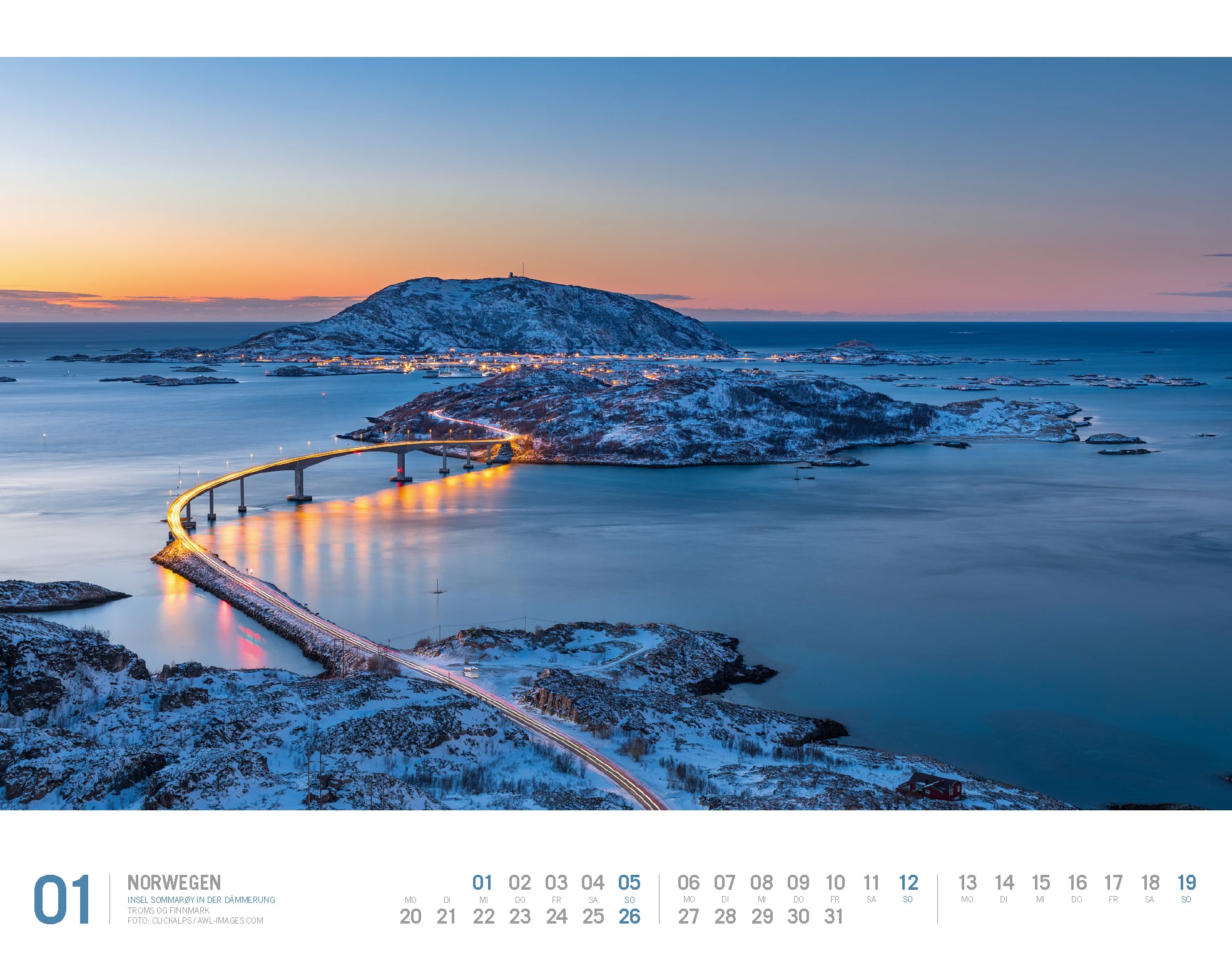 Ackermann Kalender Norwegen 2025 - Innenansicht 01