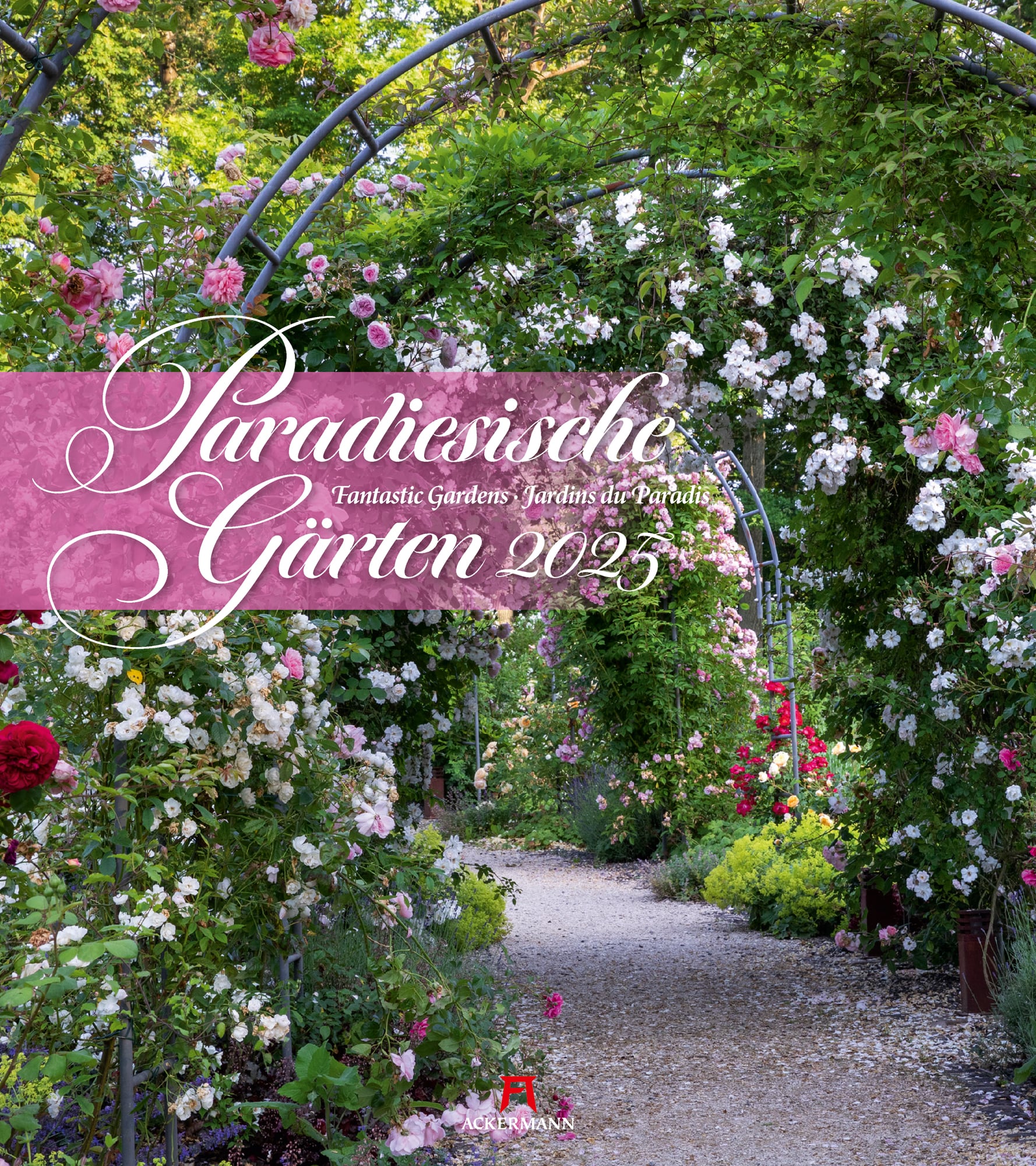 Ackermann Kalender Paradiesische Gärten 2025 - Titelblatt