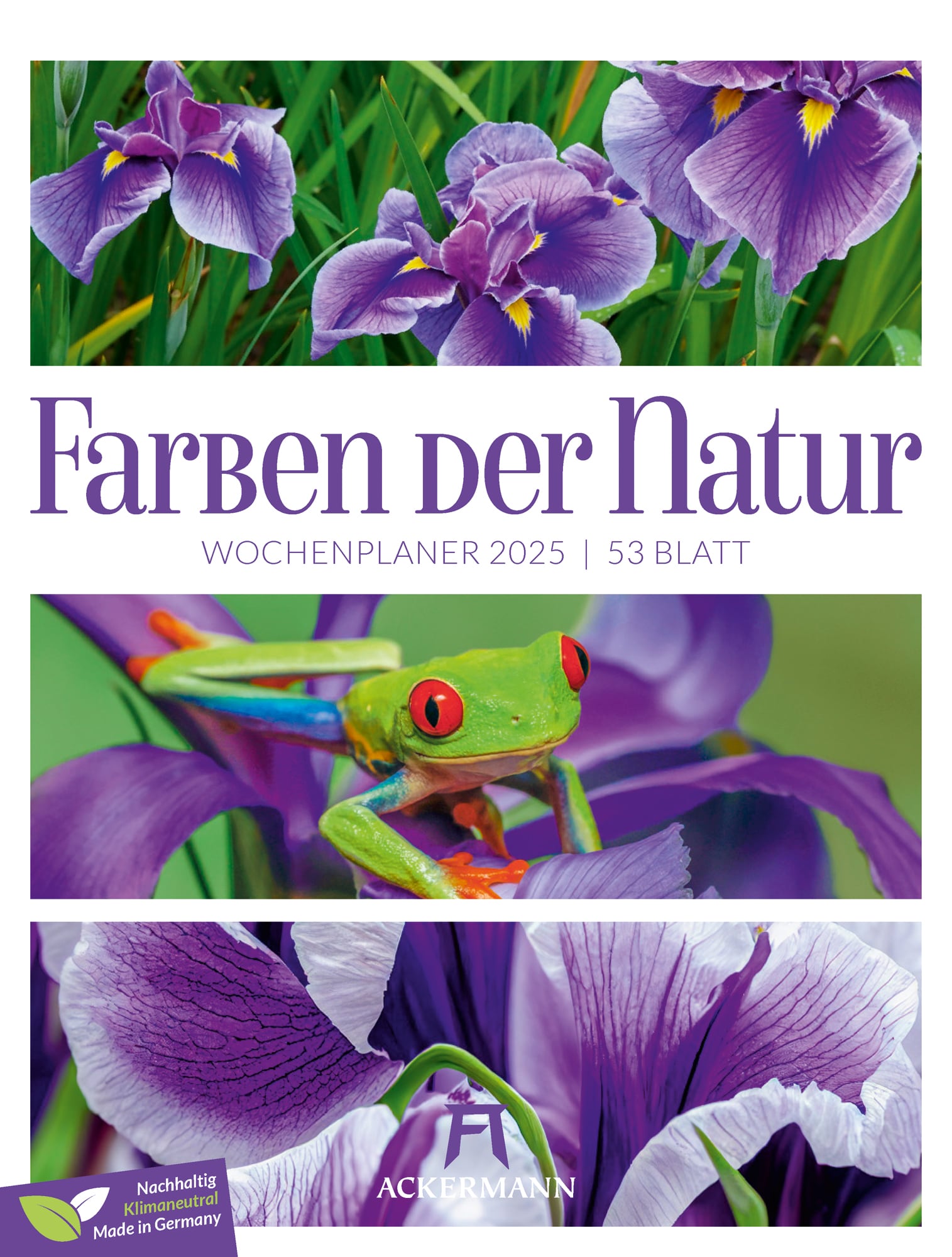 Ackermann Kalender Farben der Natur - Wochenplaner 2025 - Titelblatt