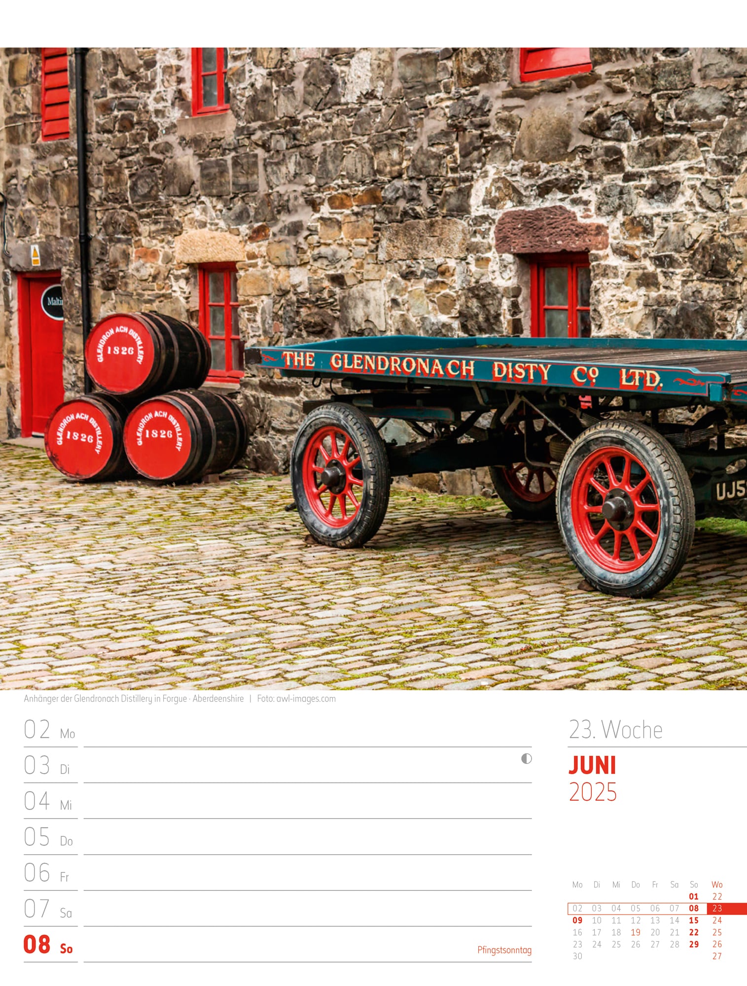 Ackermann Calendar Scotland 2025 - Weekly Planner - Inside View 26