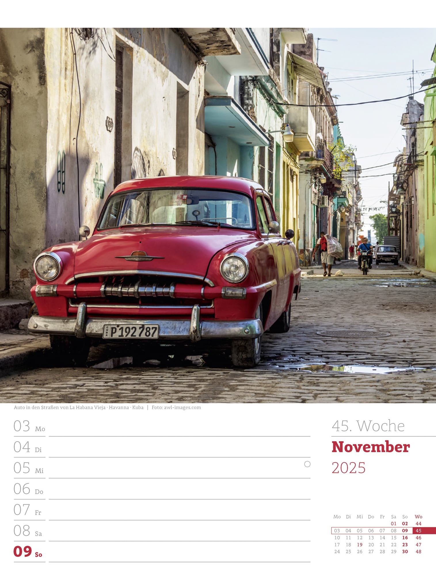 Ackermann Calendar Travel the World 2025 - Weekly Planner - Inside View 48