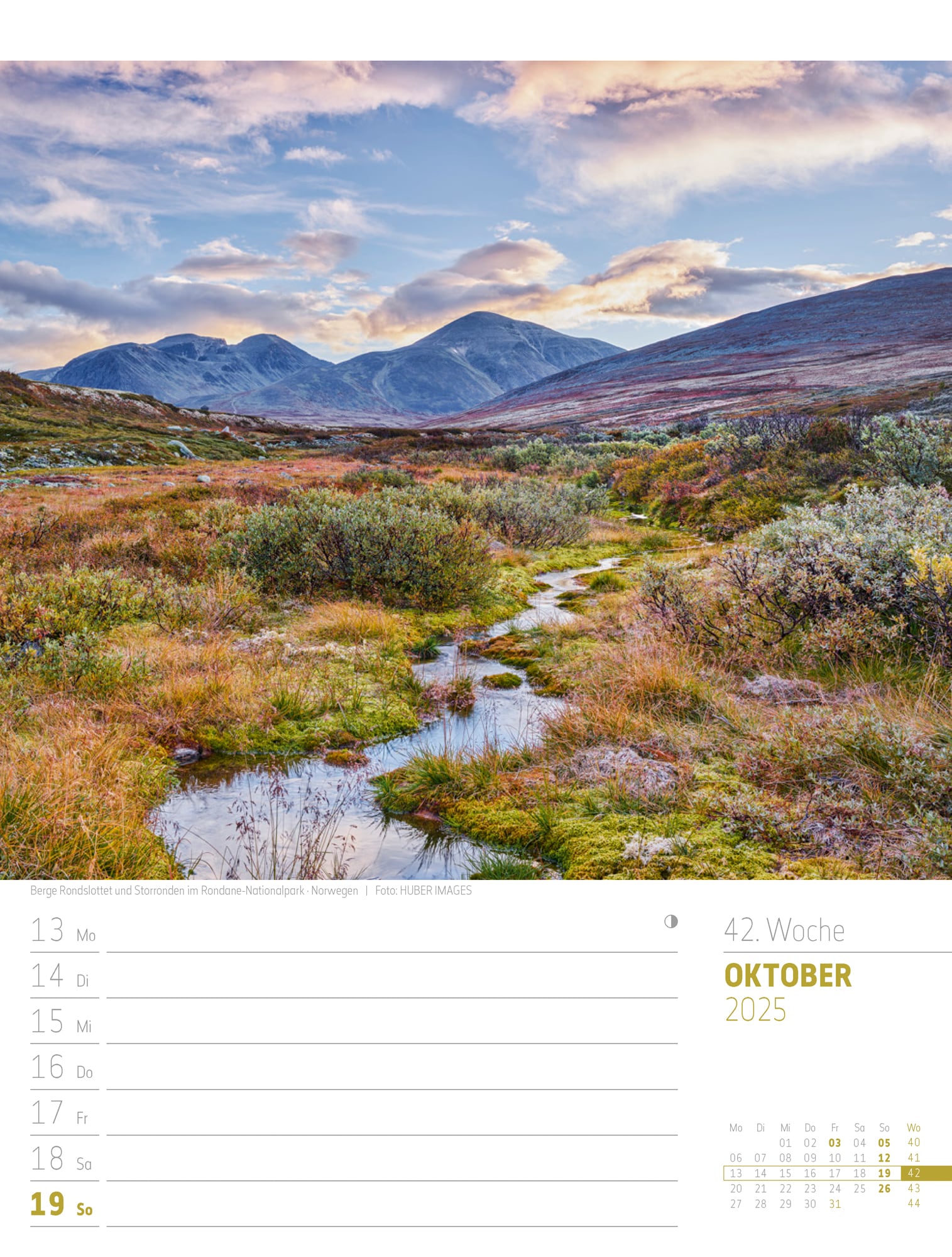 Ackermann Calendar Scandinavia 2025 - Weekly Planner - Inside View 45