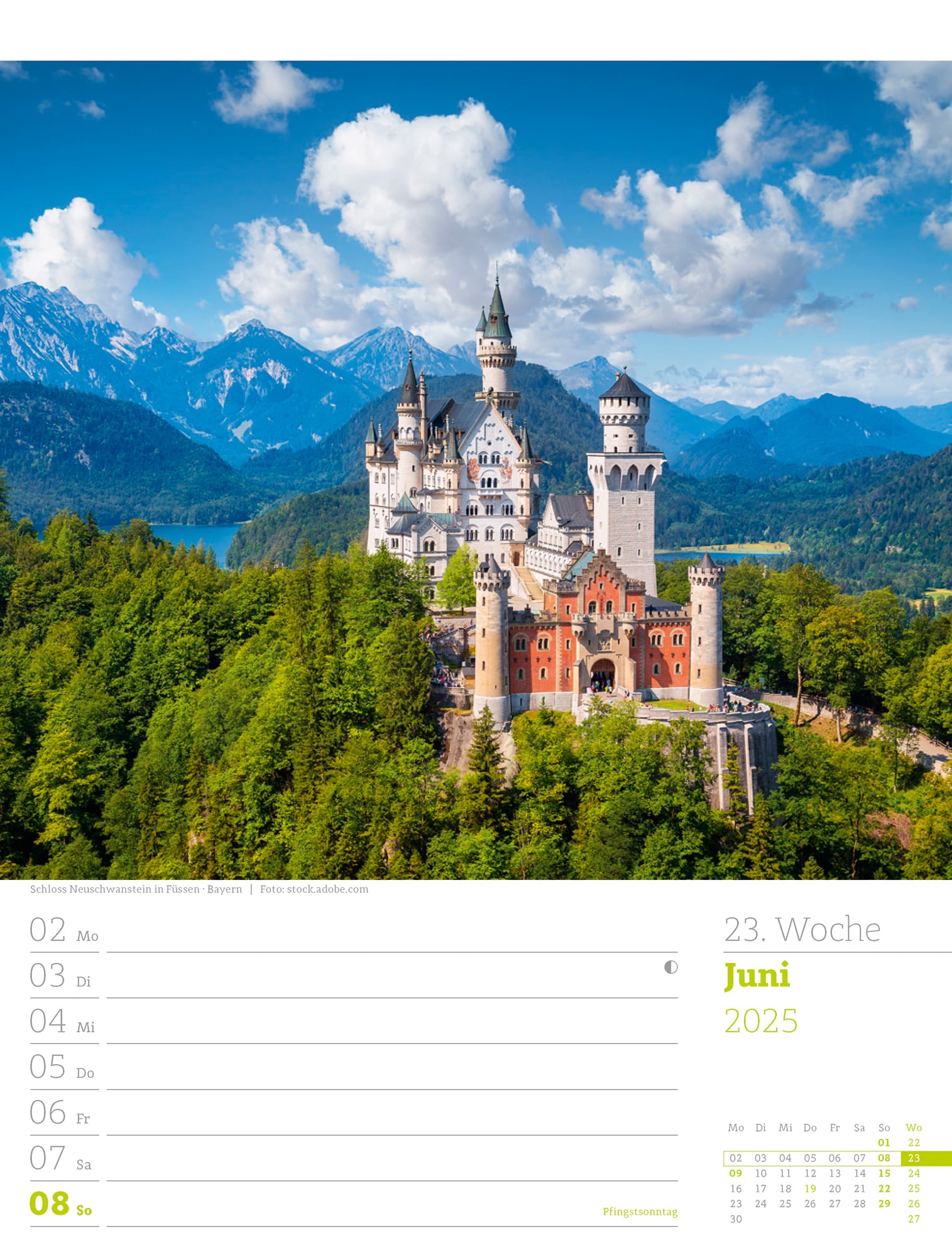 Ackermann Calendar Germany 2025 - Weekly Planner - Inside View 26