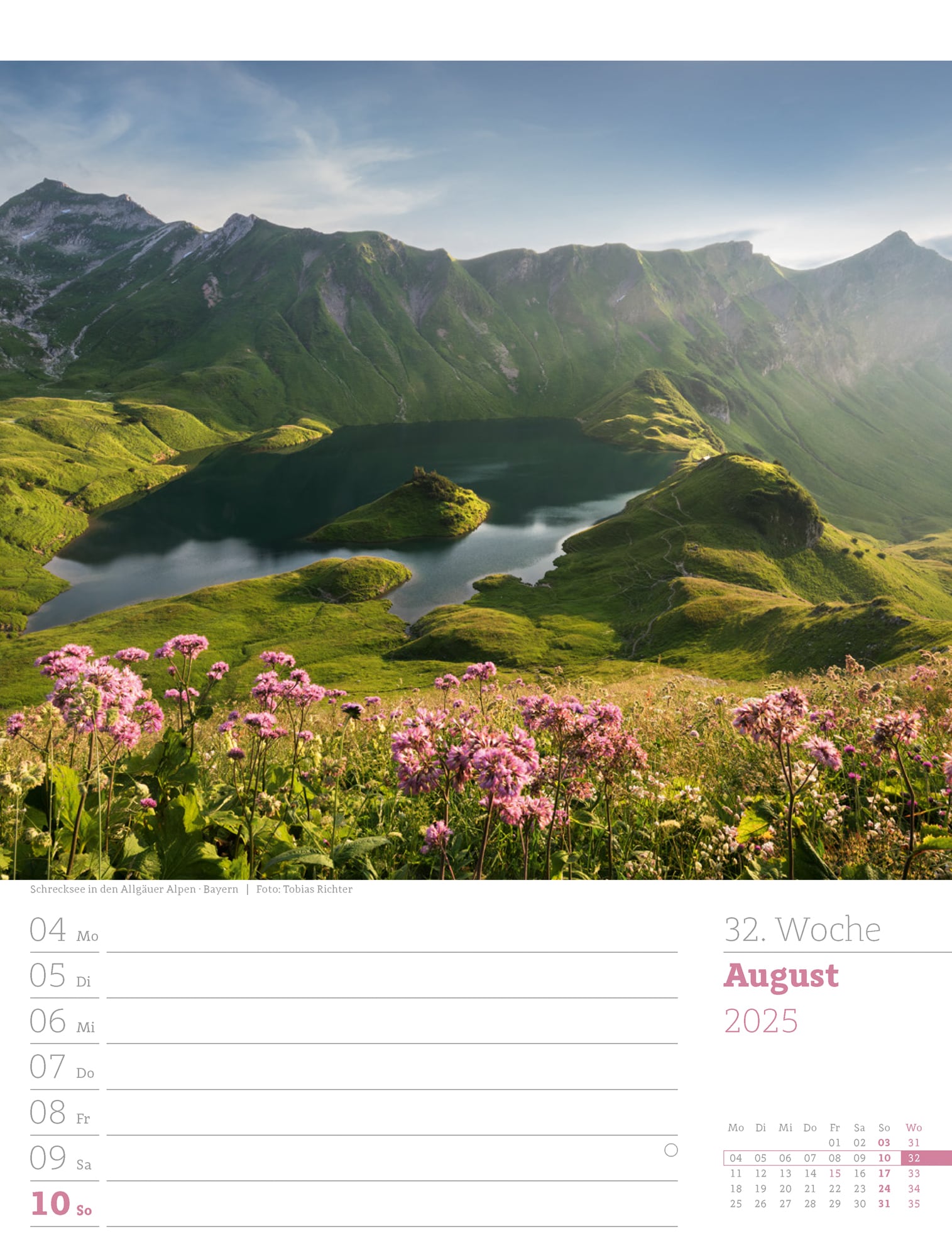 Ackermann Calendar Germany 2025 - Weekly Planner - Inside View 35
