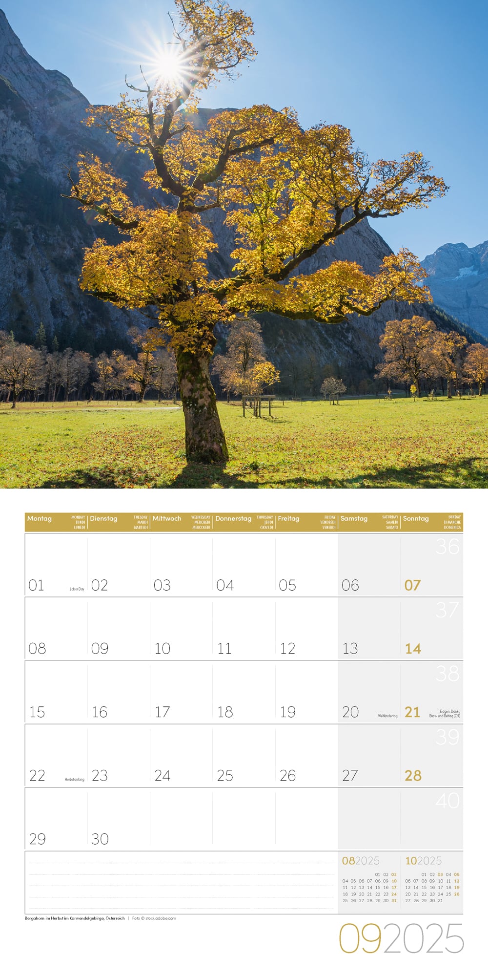 Art12 Collection Kalender Magie des Lichts 2025 - 30x30 - Innenansicht 09