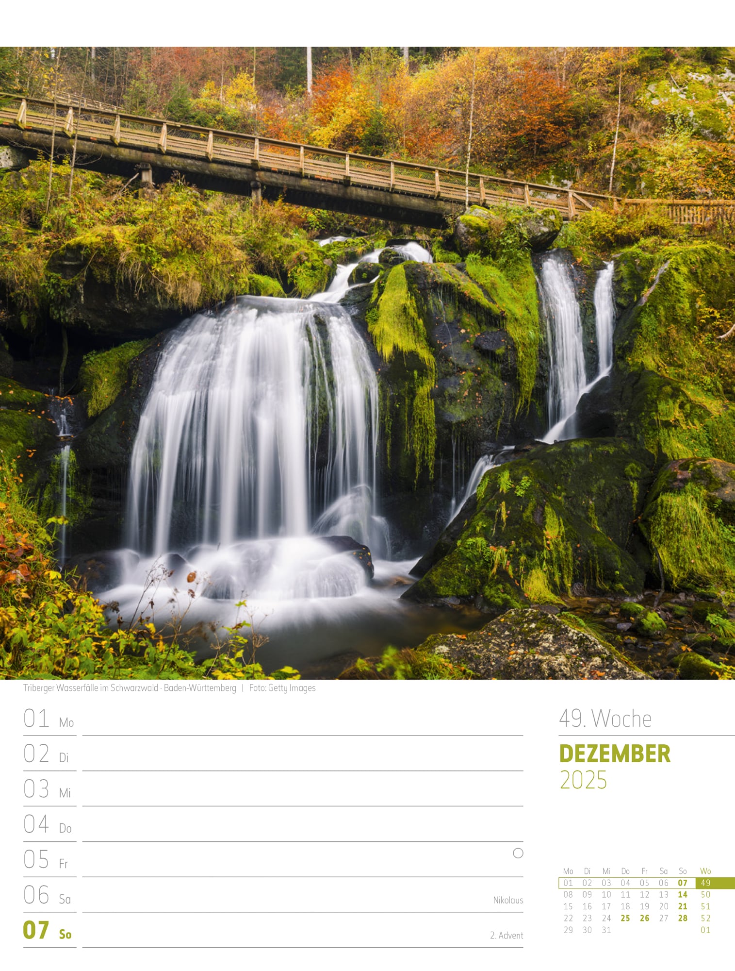 Ackermann Calendar Discover Germany 2025 - Weekly Planner - Inside View 52