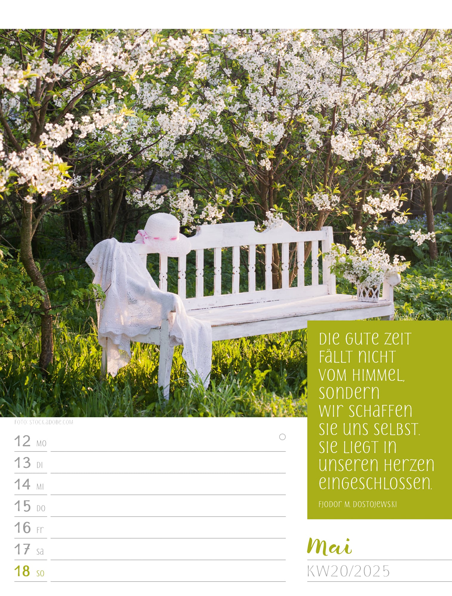 Ackermann Calendar Moments 2025 - Weekly Planner - Inside View 23