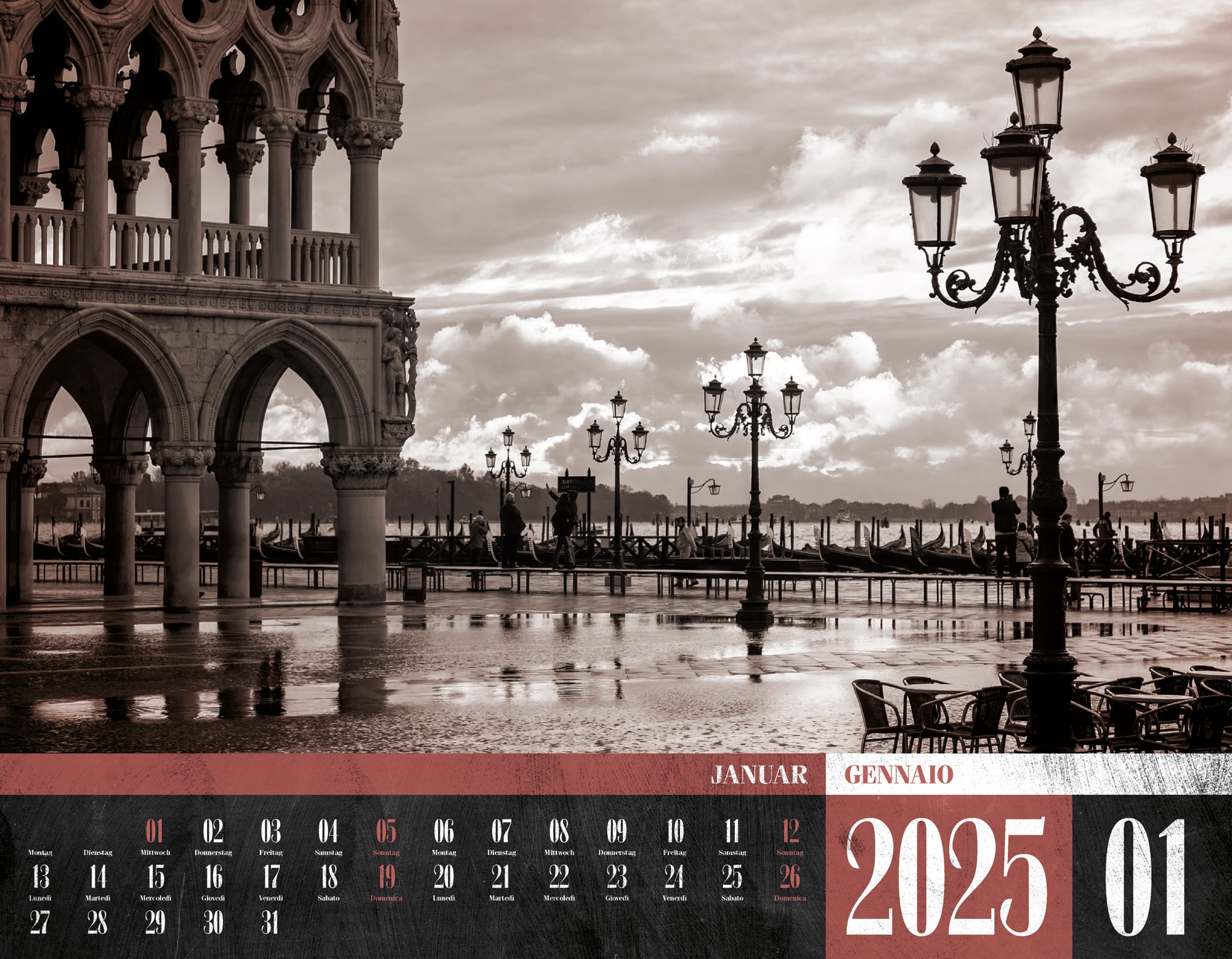 Ackermann Calendar La Dolce Vita 2025 - Inside View 01
