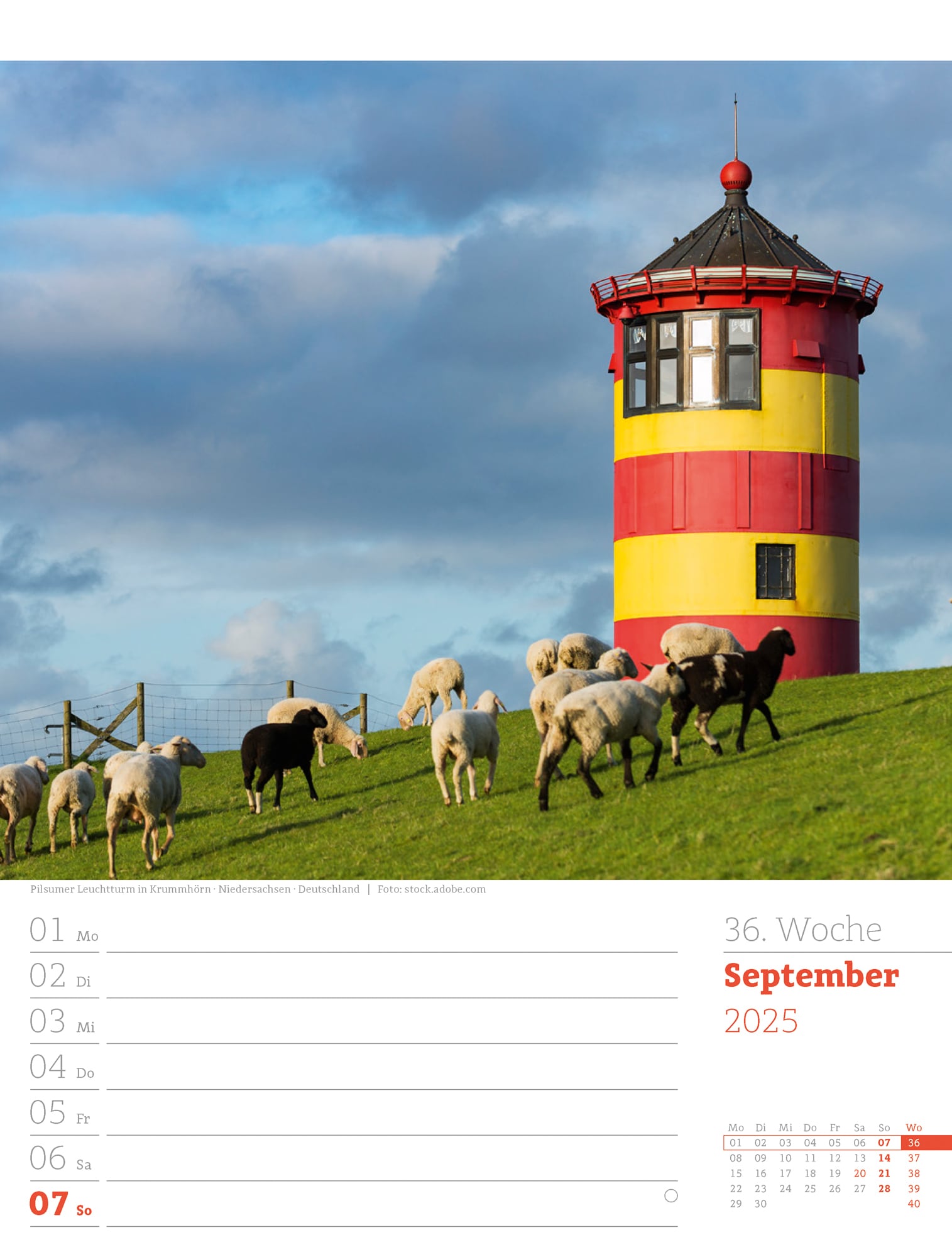Ackermann Calendar At the Seaside 2025 - Weekly Planner - Inside View 39