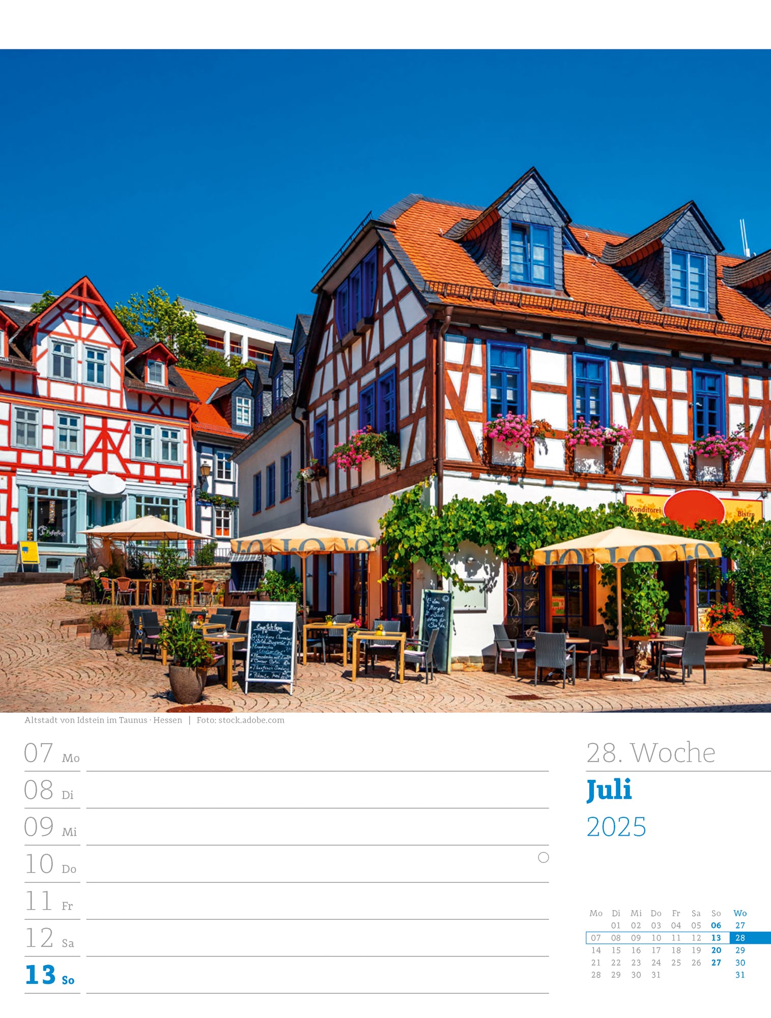 Ackermann Calendar Germany 2025 - Weekly Planner - Inside View 31