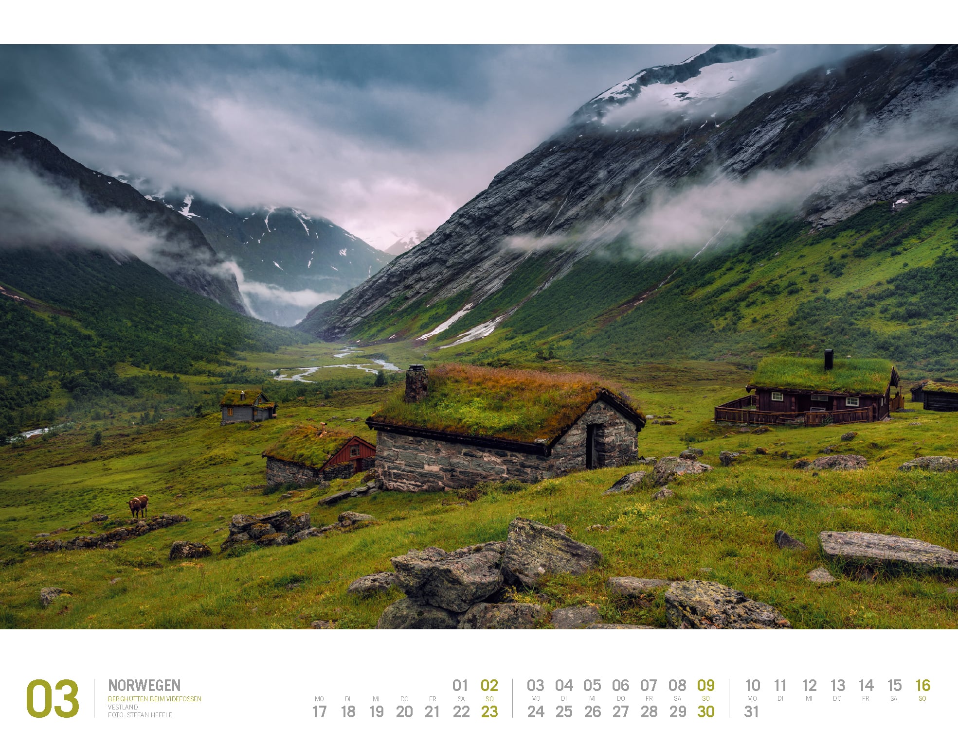 Ackermann Kalender Norwegen 2025 - Innenansicht 03