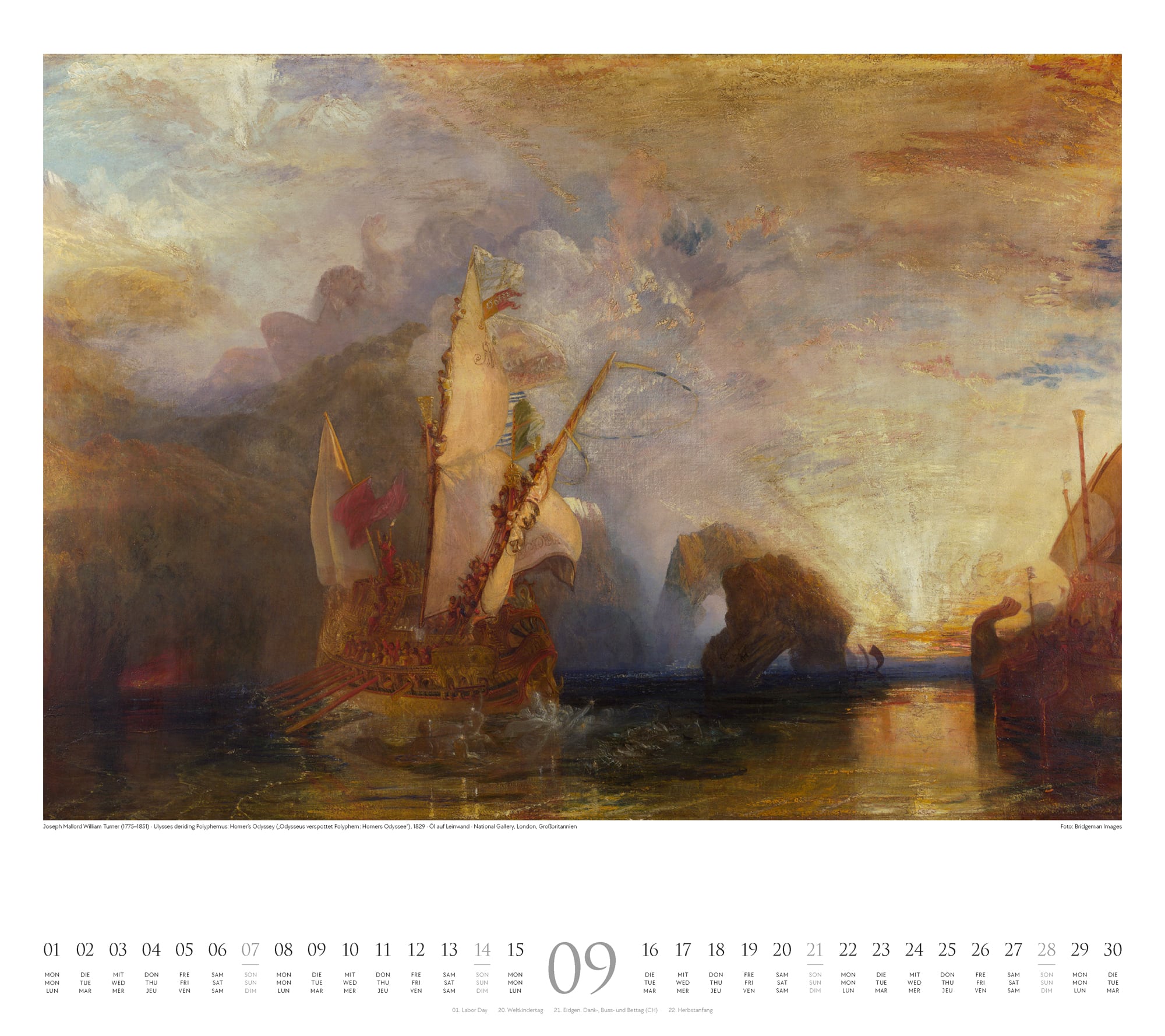 Ackermann Calendar William Turner 2025 - Inside View 09