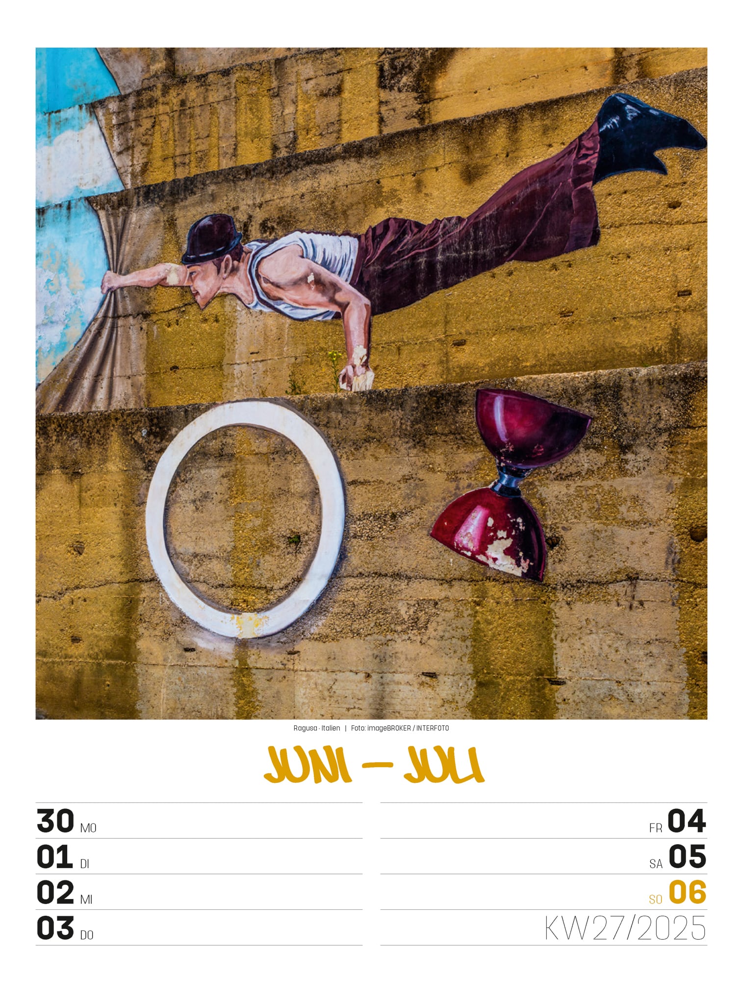 Ackermann Kalender Street Art - Wochenplaner 2025 - Innenansicht 30