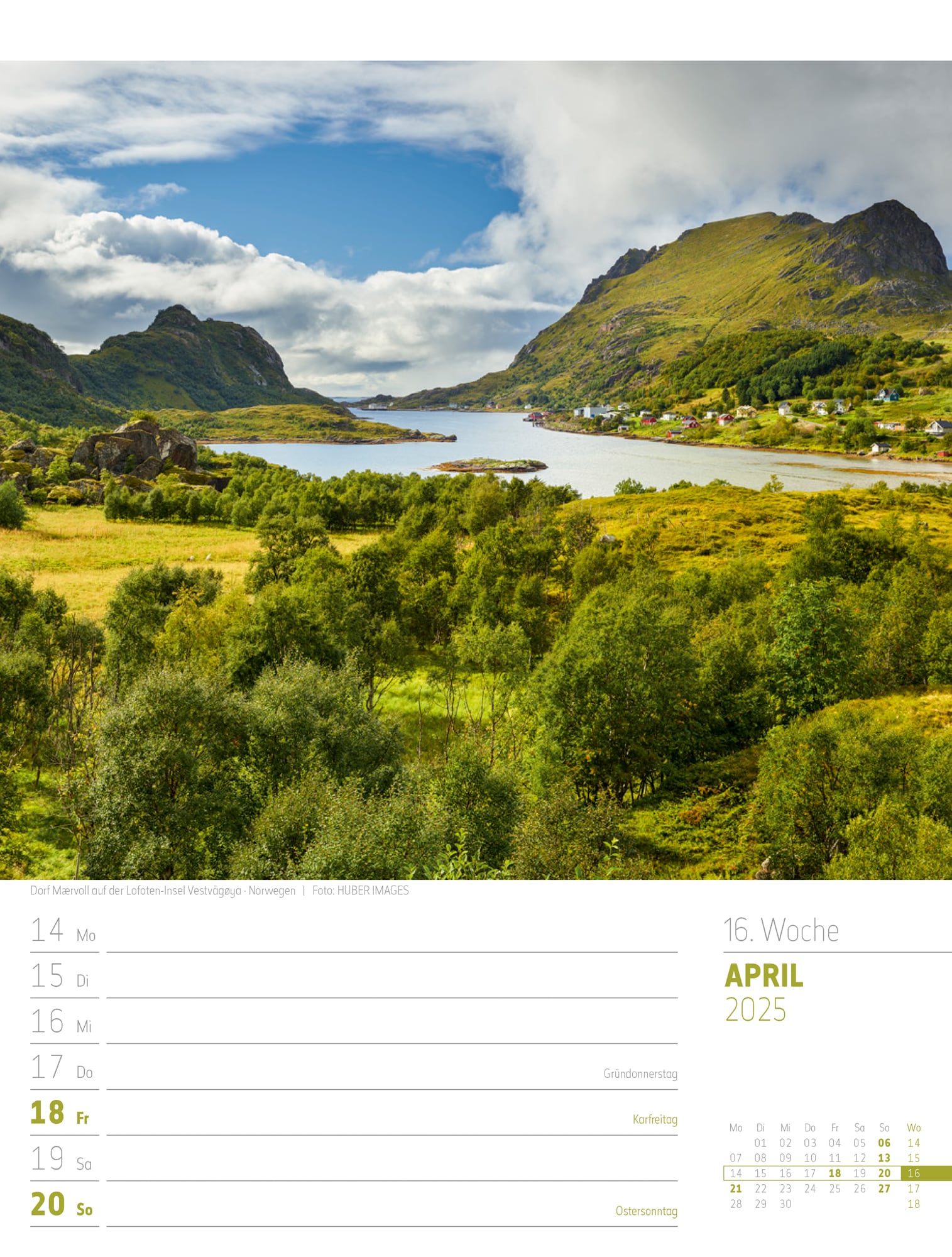 Ackermann Calendar Scandinavia 2025 - Weekly Planner - Inside View 19