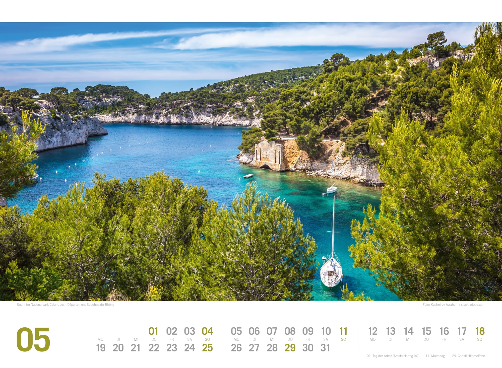 Ackermann Kalender Provence ReiseLust 2025 - Innenansicht 05