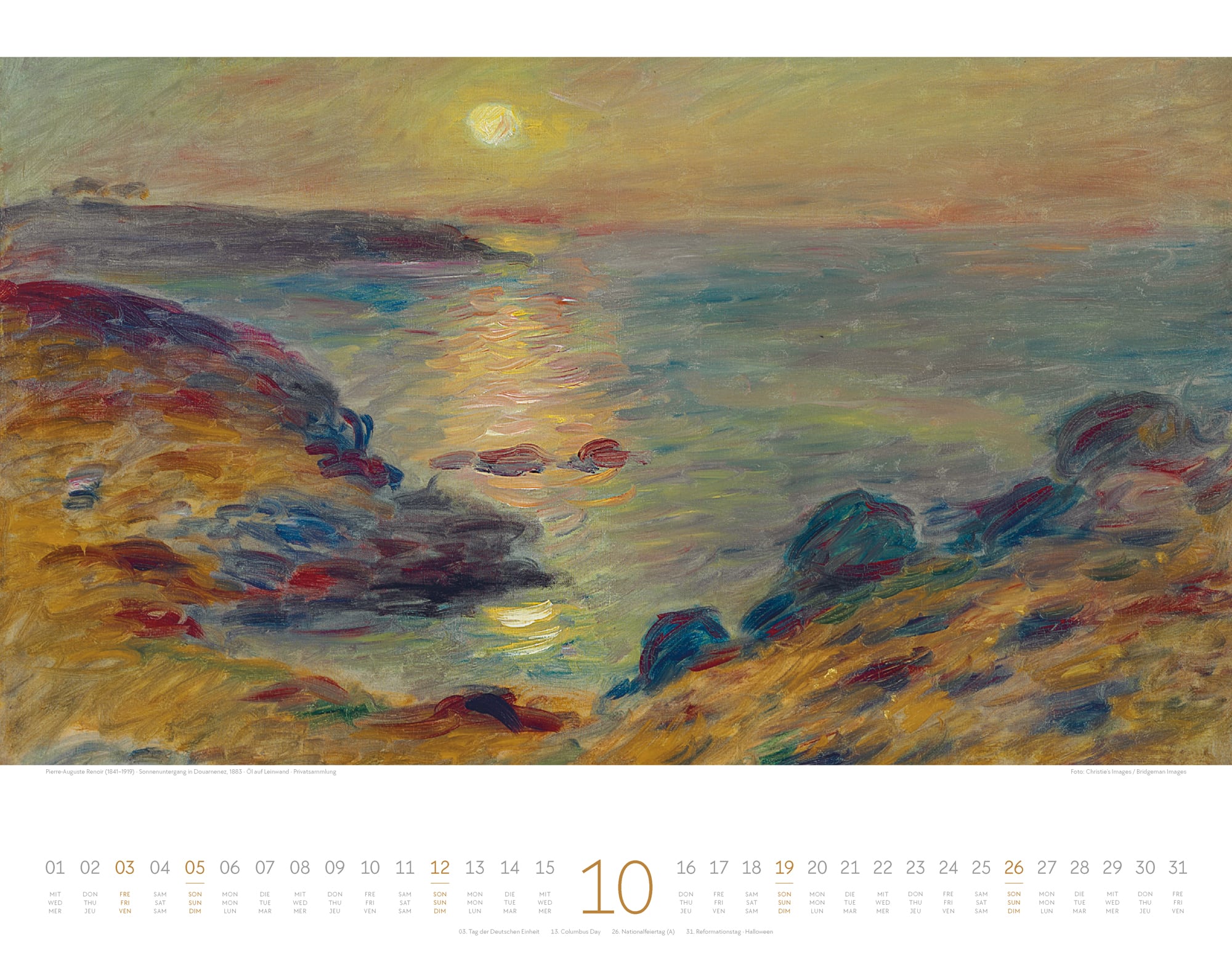 Ackermann Calendar Artwork Sea 2025 - Inside View 10
