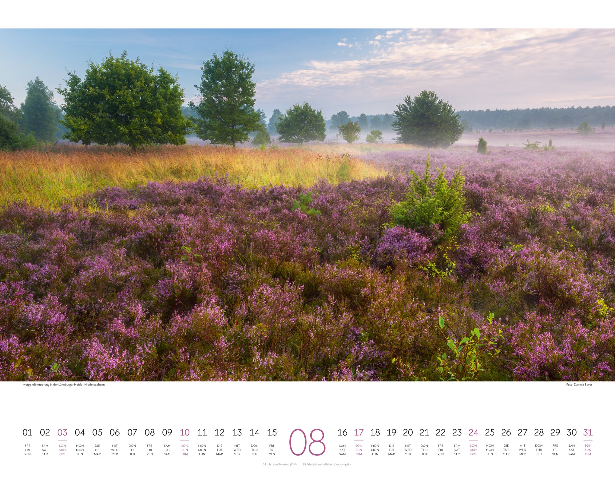 Ackermann Calendar Germany - Wonderful Landscapes 2025 - Inside View 08