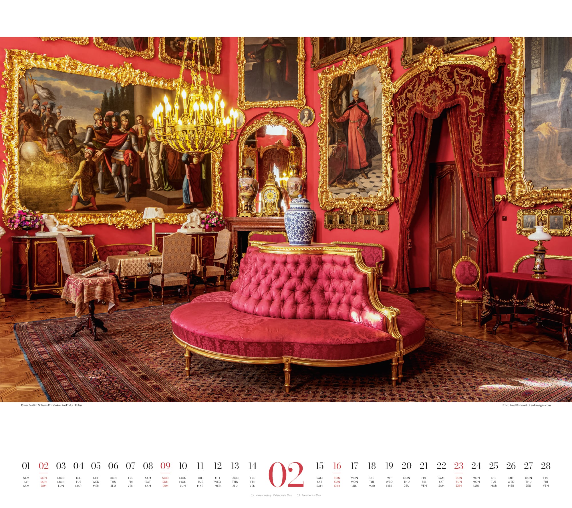 Ackermann Calendar Royal Palaces 2025 - Inside View 02