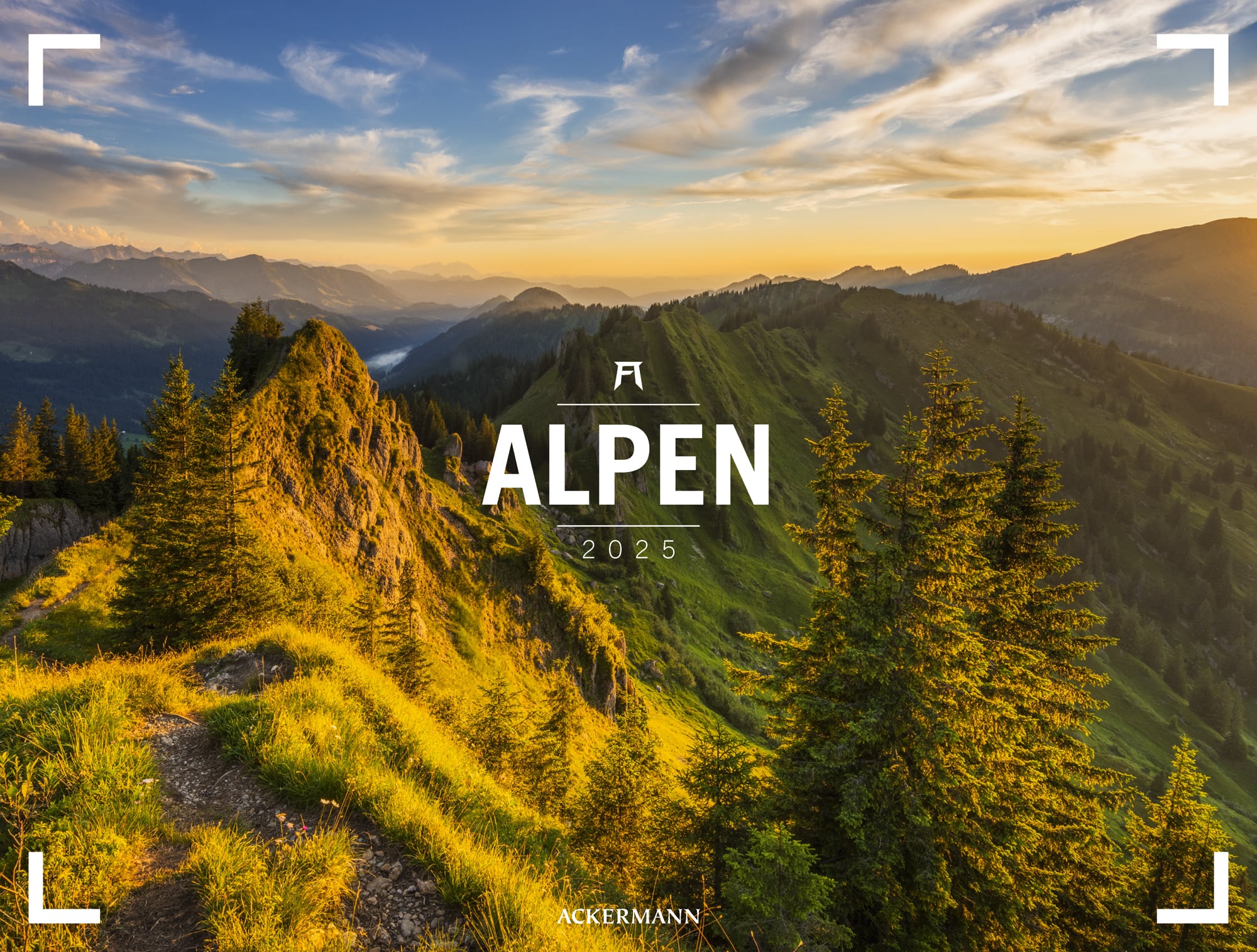 Ackermann Kalender Alpen - Gallery 2025 - Titelblatt