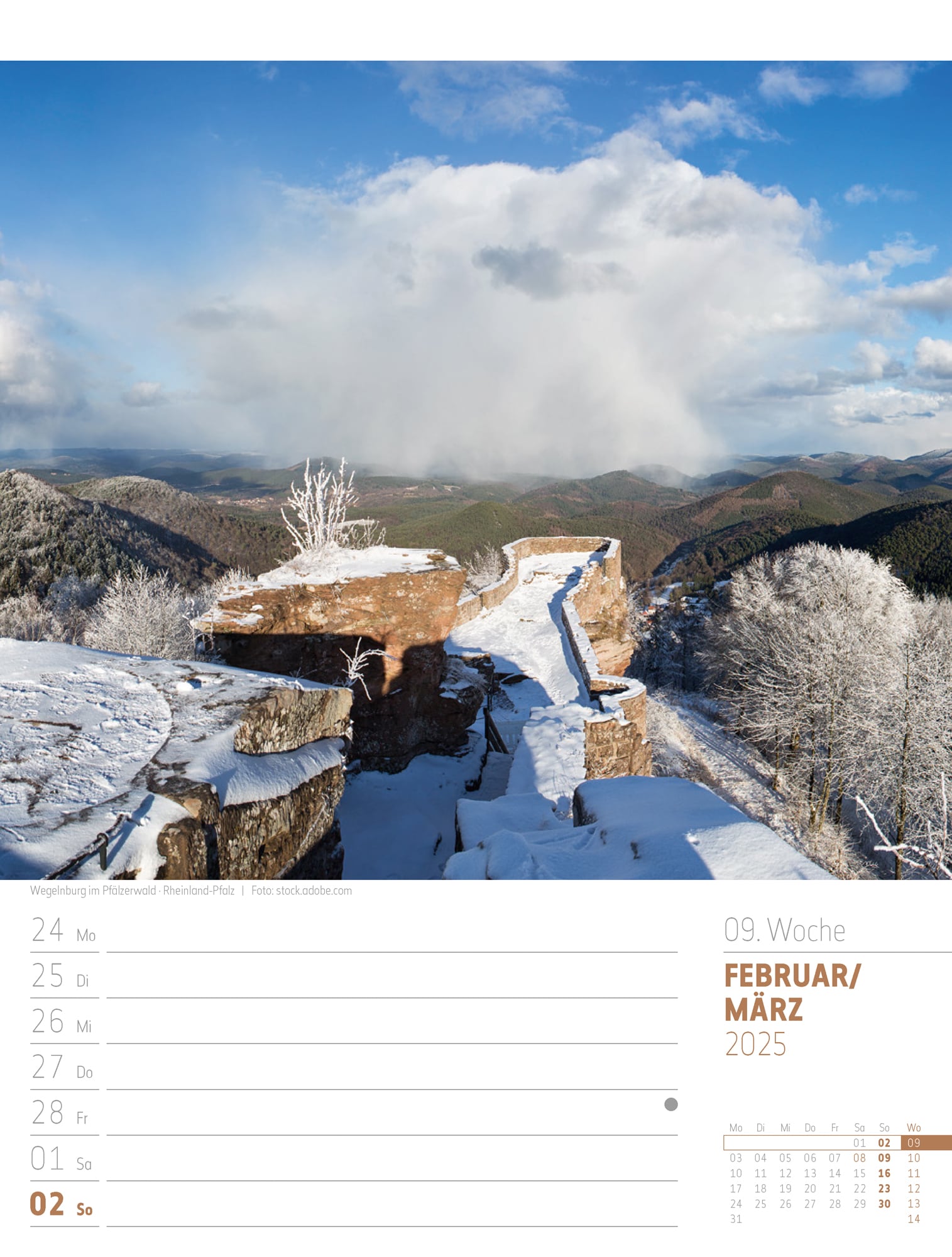 Ackermann Calendar Discover Germany 2025 - Weekly Planner - Inside View 12