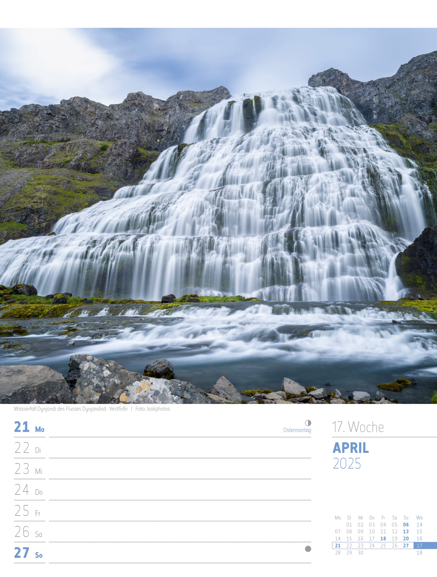 Ackermann Calendar Iceland 2025 - Weekly Planner - Inside View 20