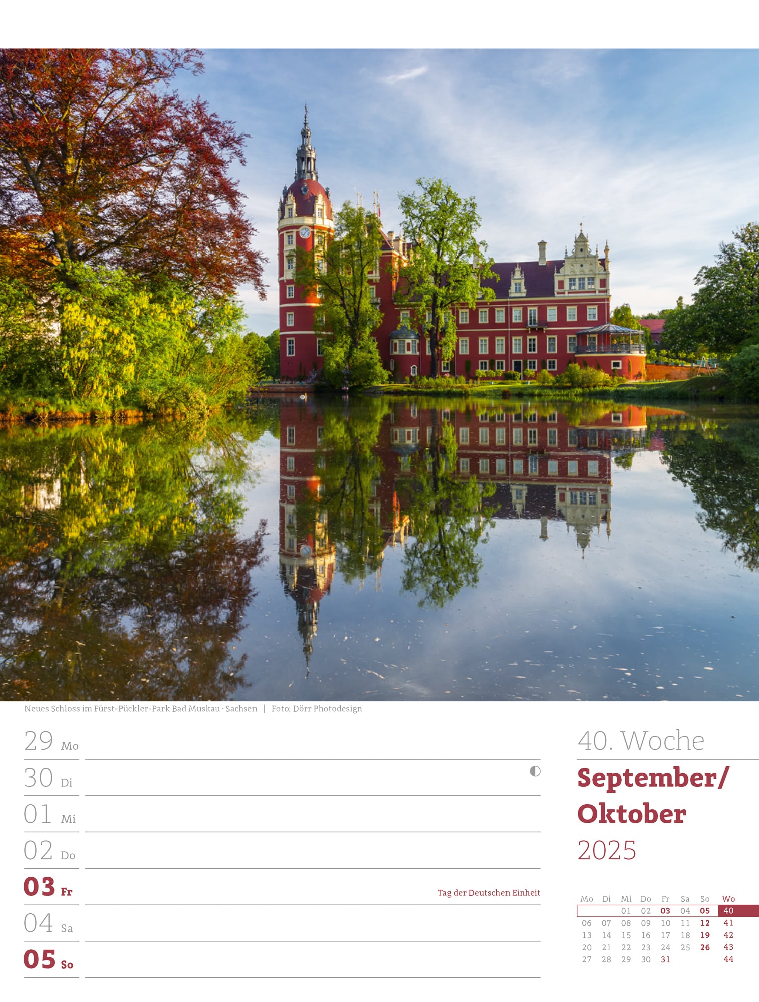 Ackermann Calendar Germany 2025 - Weekly Planner - Inside View 43