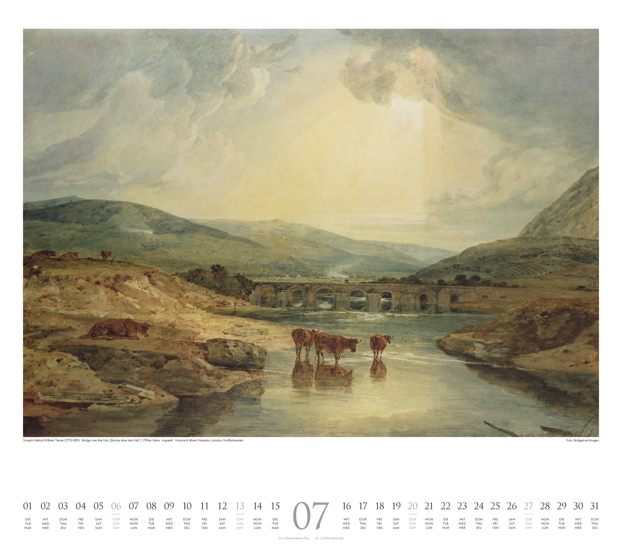 Ackermann Calendar William Turner 2025 - Inside View 07
